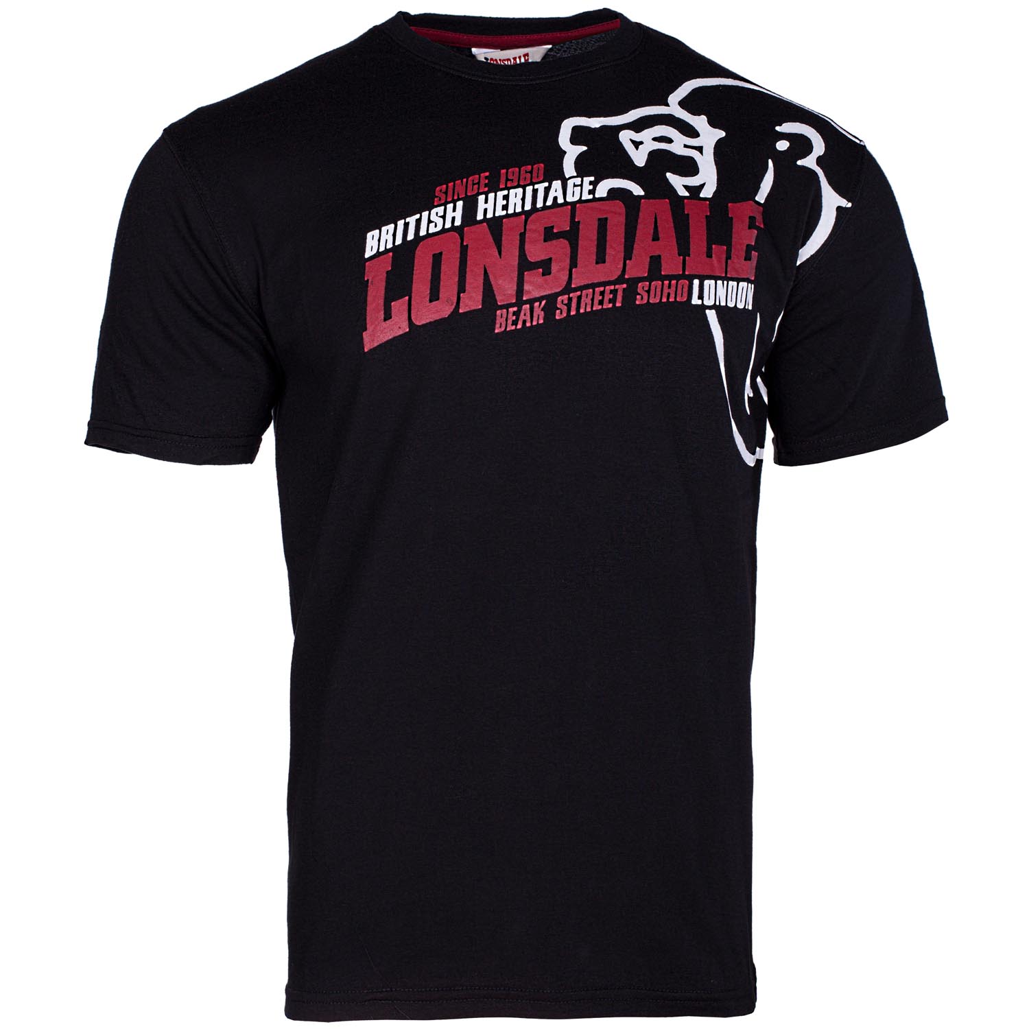 Lonsdale T-Shirt, Walkley, black, XL