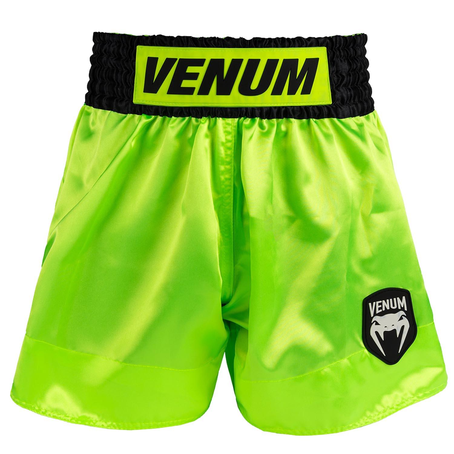 VENUM Muay Thai Shorts, Classic Evo, neon yellow-black, L