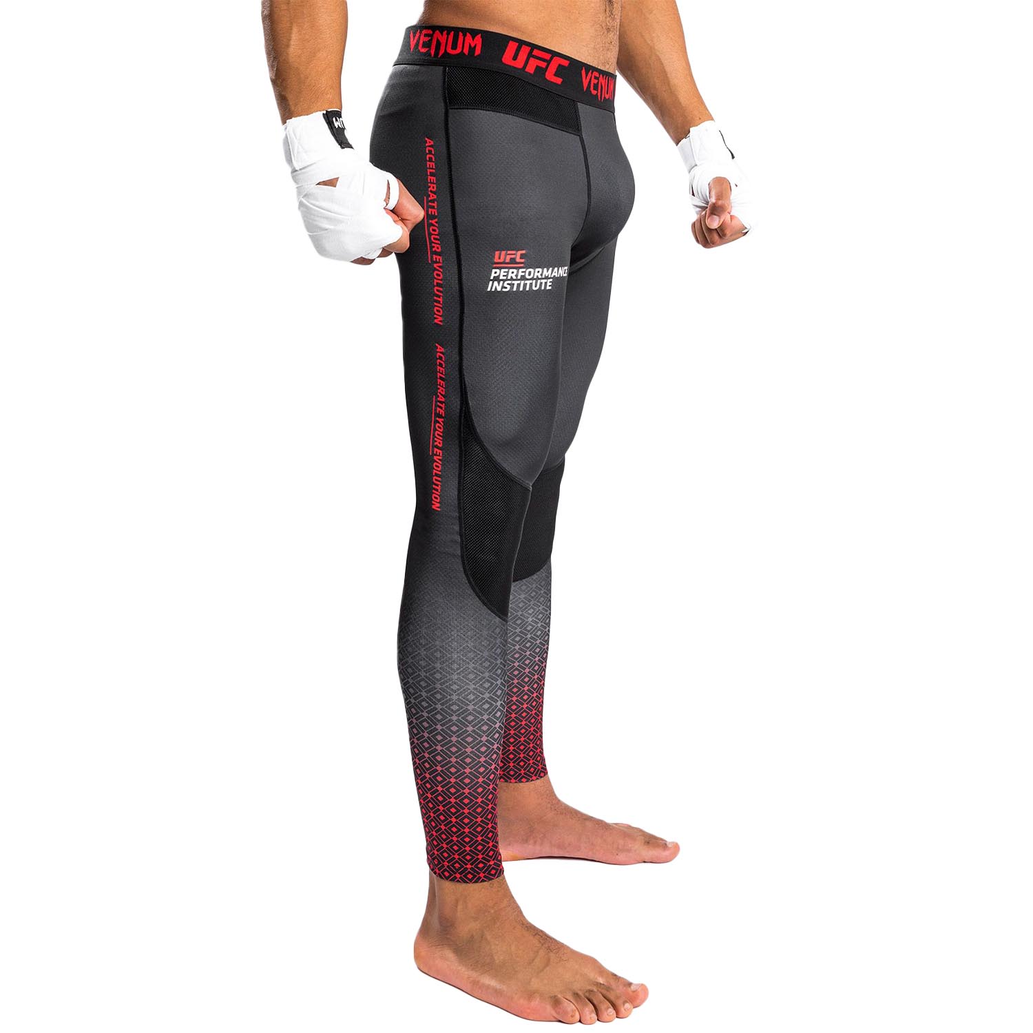 VENUM Compression Pants, UFC Performance Institute, schwarz-rot