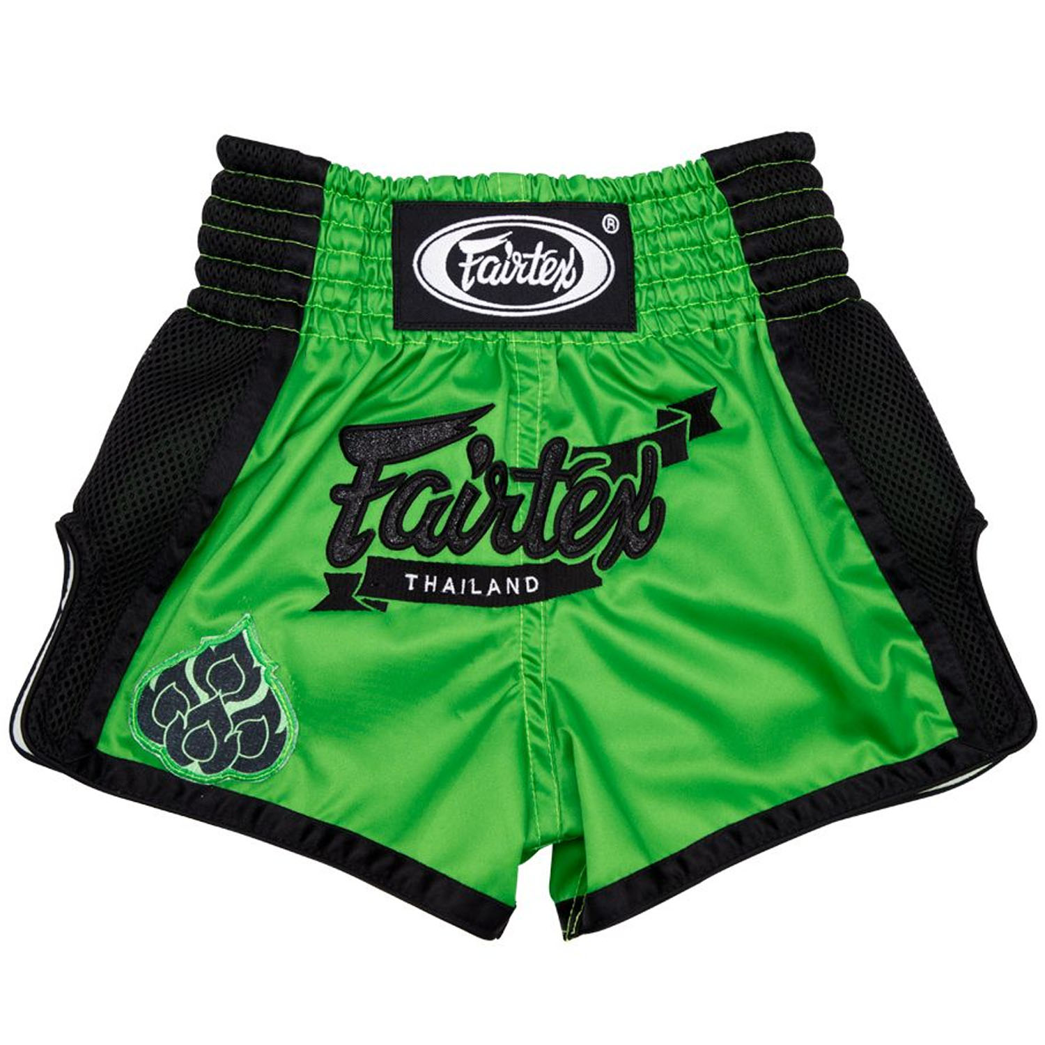 Fairtex Muay Thai Shorts, Kids BSK2106, green-black