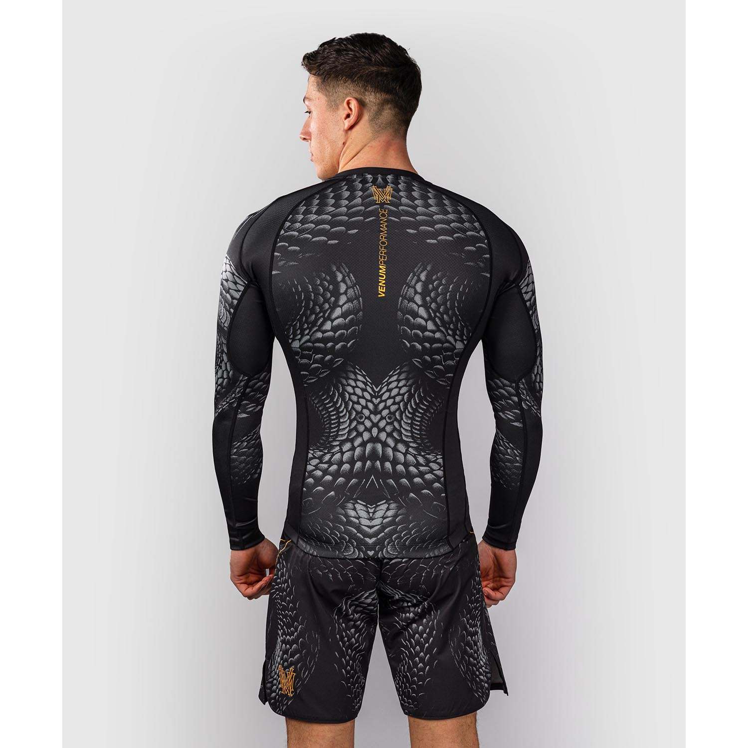 VENUM Rashguard, L/S, Matupa, black-grey-gold, S