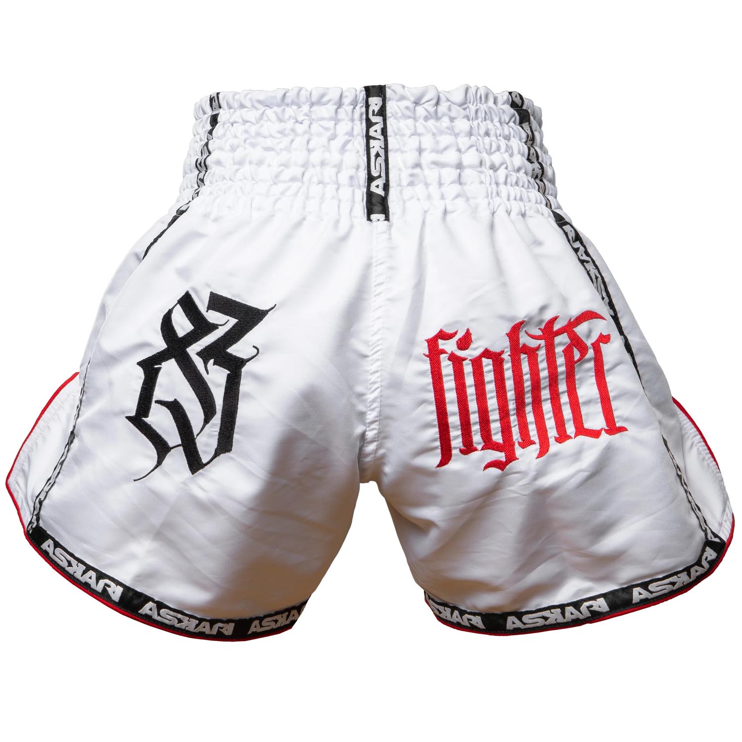 ASKARI Muay Thai Shorts, Warcry, white, XL