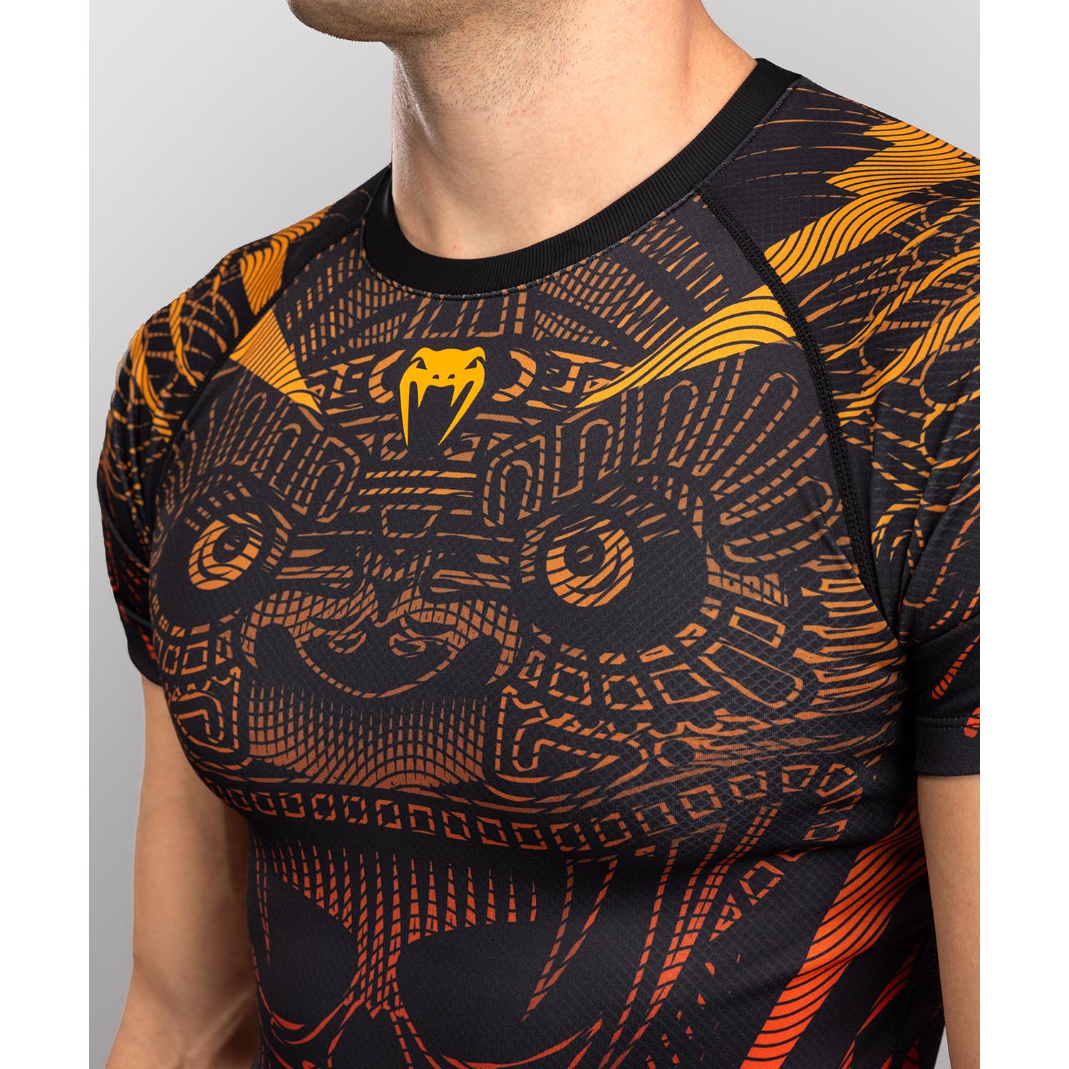 VENUM Rashguard, S/S, Quetzel Fury, black-red, XXL