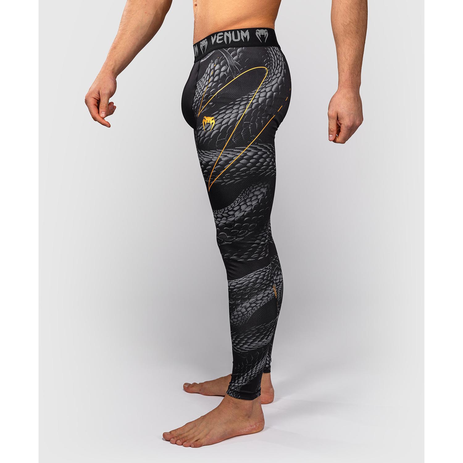 VENUM Compression Pants, Matupa, black-grey-gold, XXL