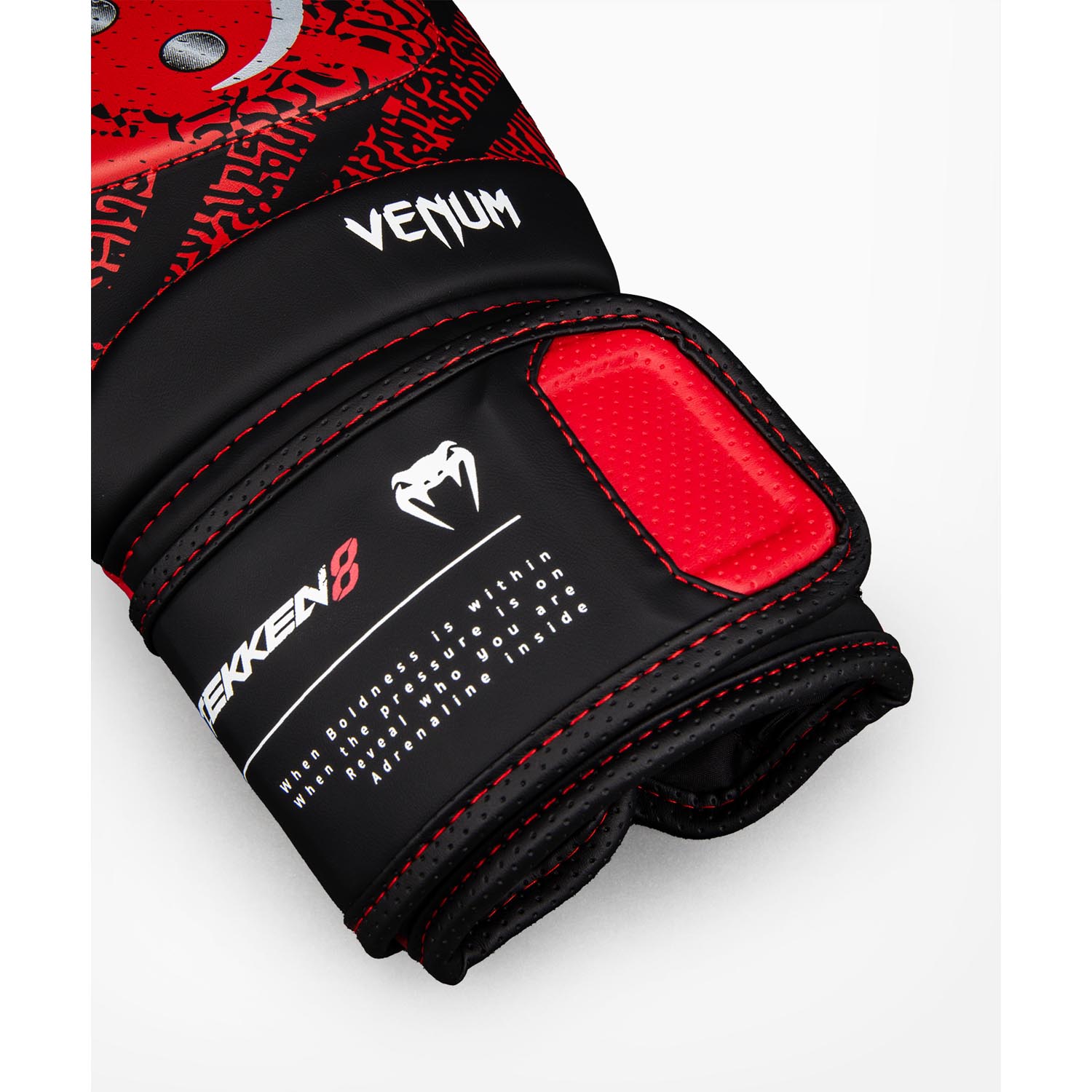 VENUM Boxing Gloves, Tekken 8, Kazuya, red-black, 16 Oz