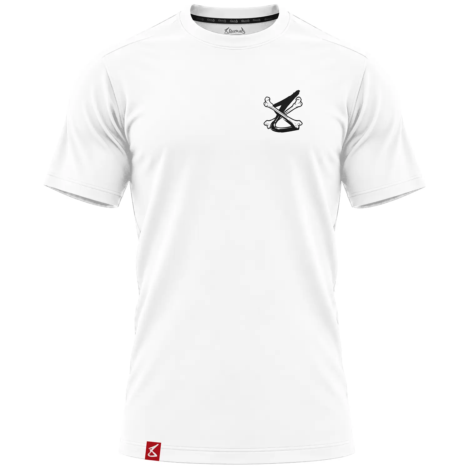 8 WEAPONS T-Shirt, Skeleton, white, XXL