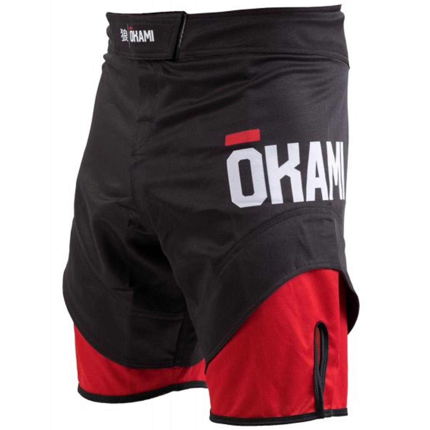 OKAMI MMA Fight Shorts, Bornred, schwarz-rot, S | S 560159-1