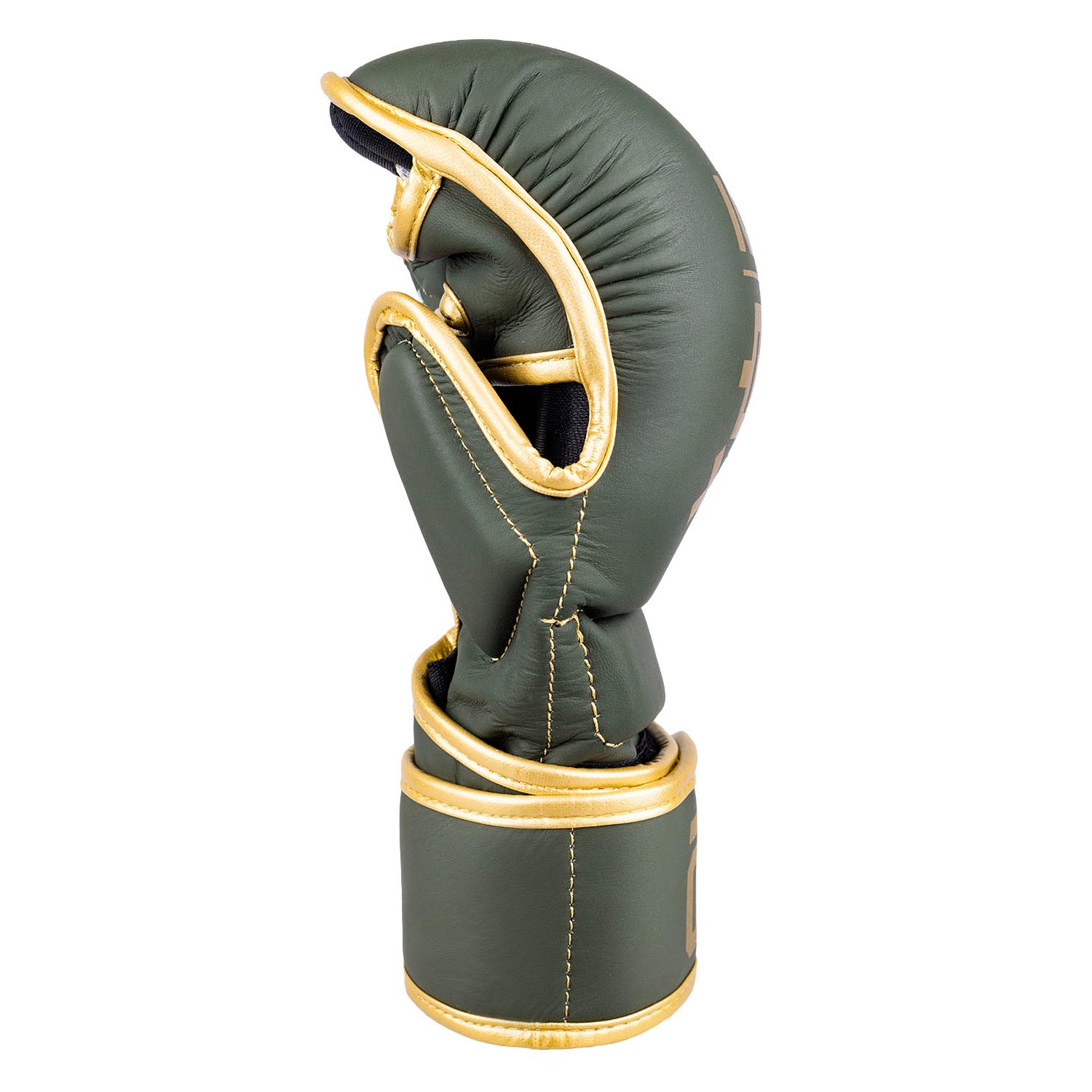 OKAMI MMA Sparring Gloves, Competitor V2, olive-gold, S
