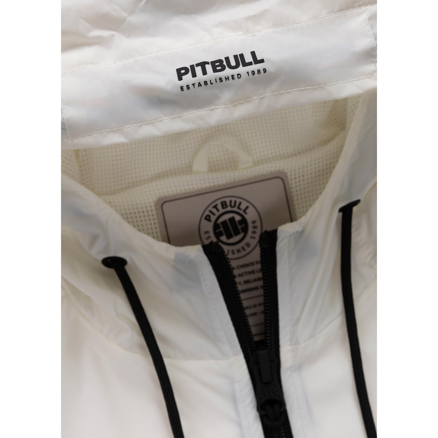 Pit Bull West Coast Transitional Jacket, Athletics Tape Logo, white, XXXL