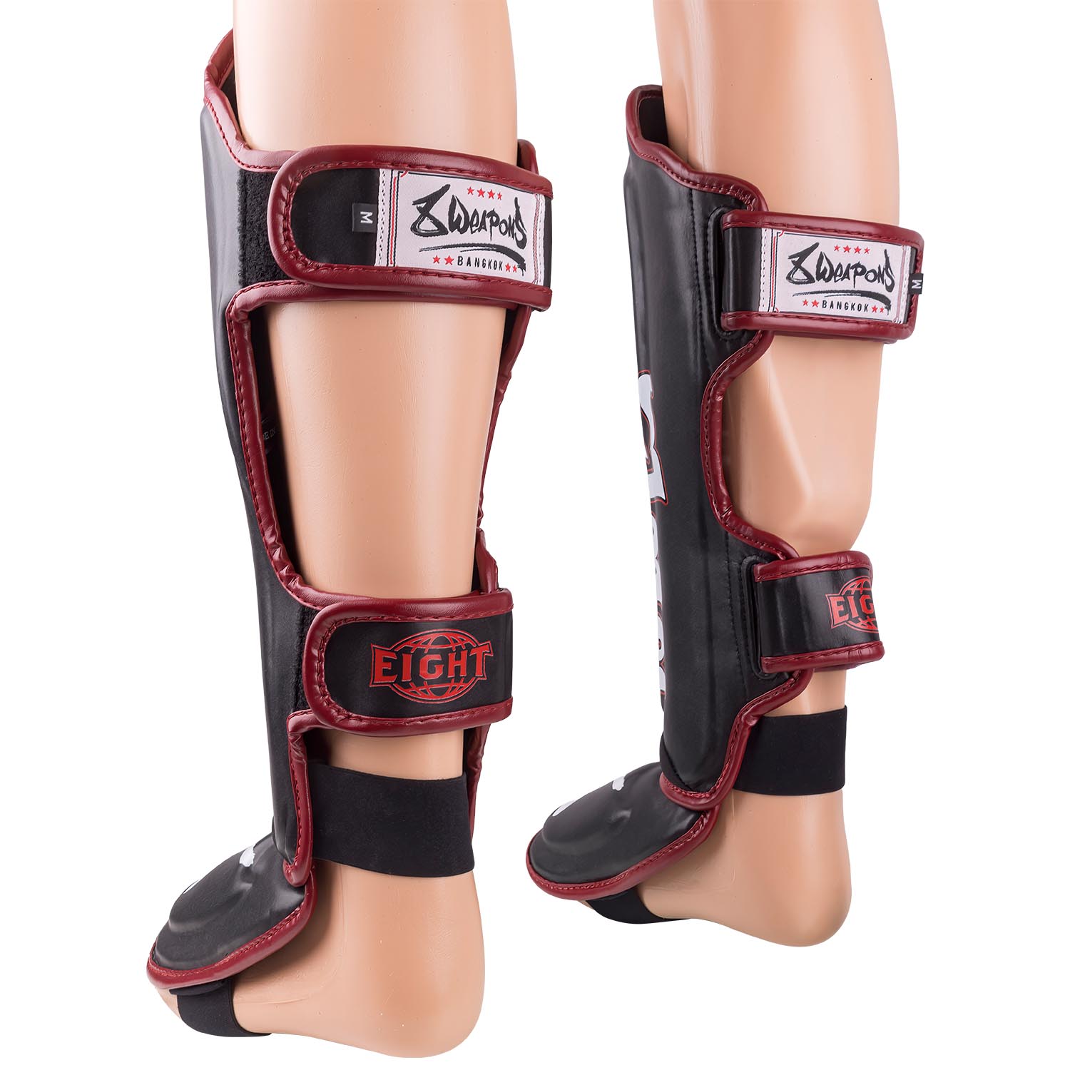 8 WEAPONS Shin Guards, Bangkok, black-white, M