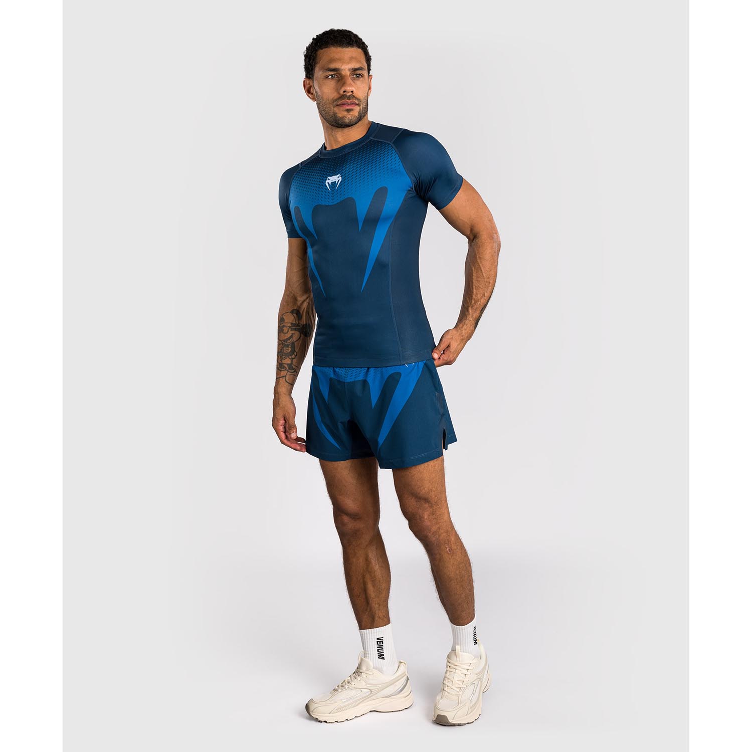 VENUM Rashguards, S/S, No Gi, blue, L