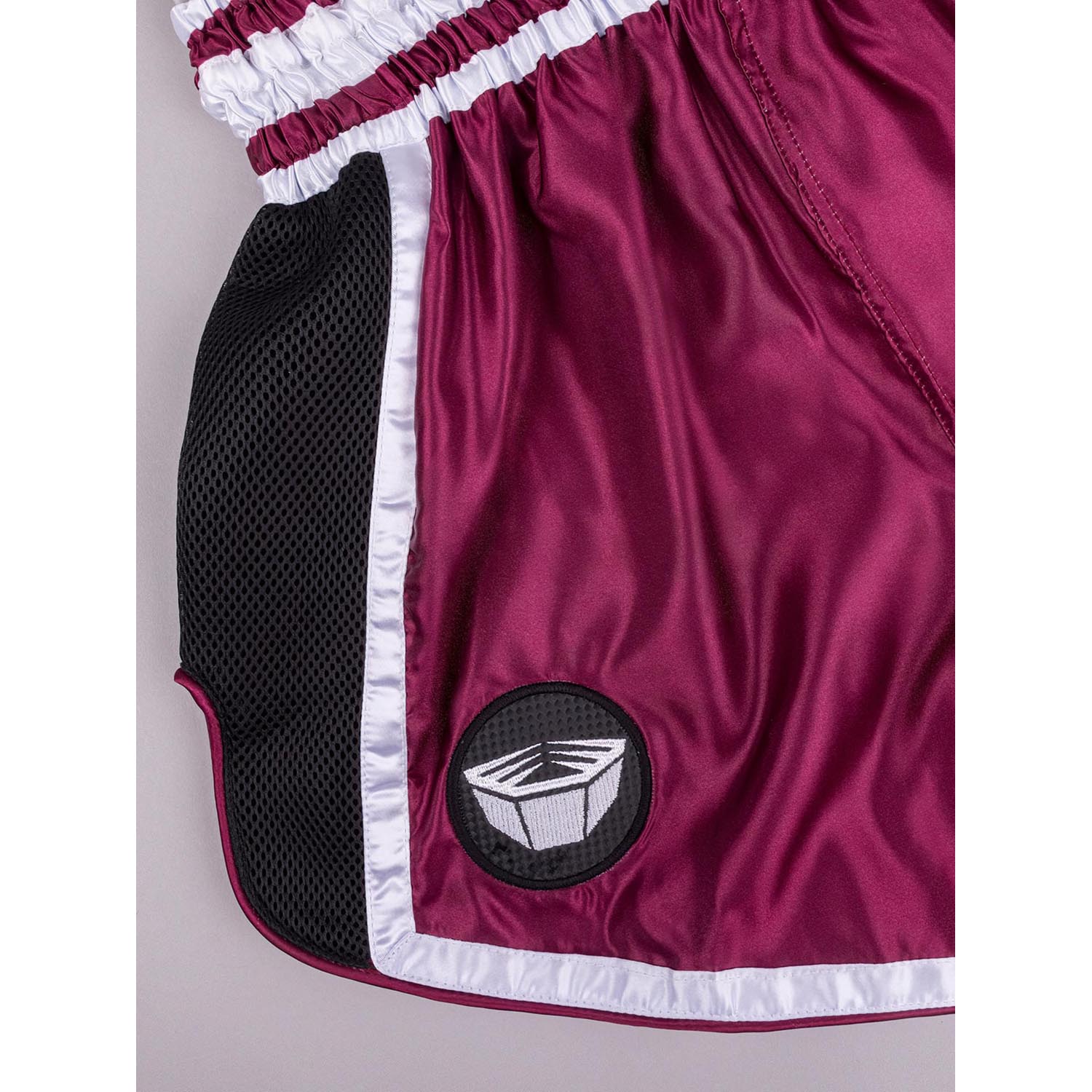 RINGLIFE Muay Thai Shorts, Represent, red-black, XXL