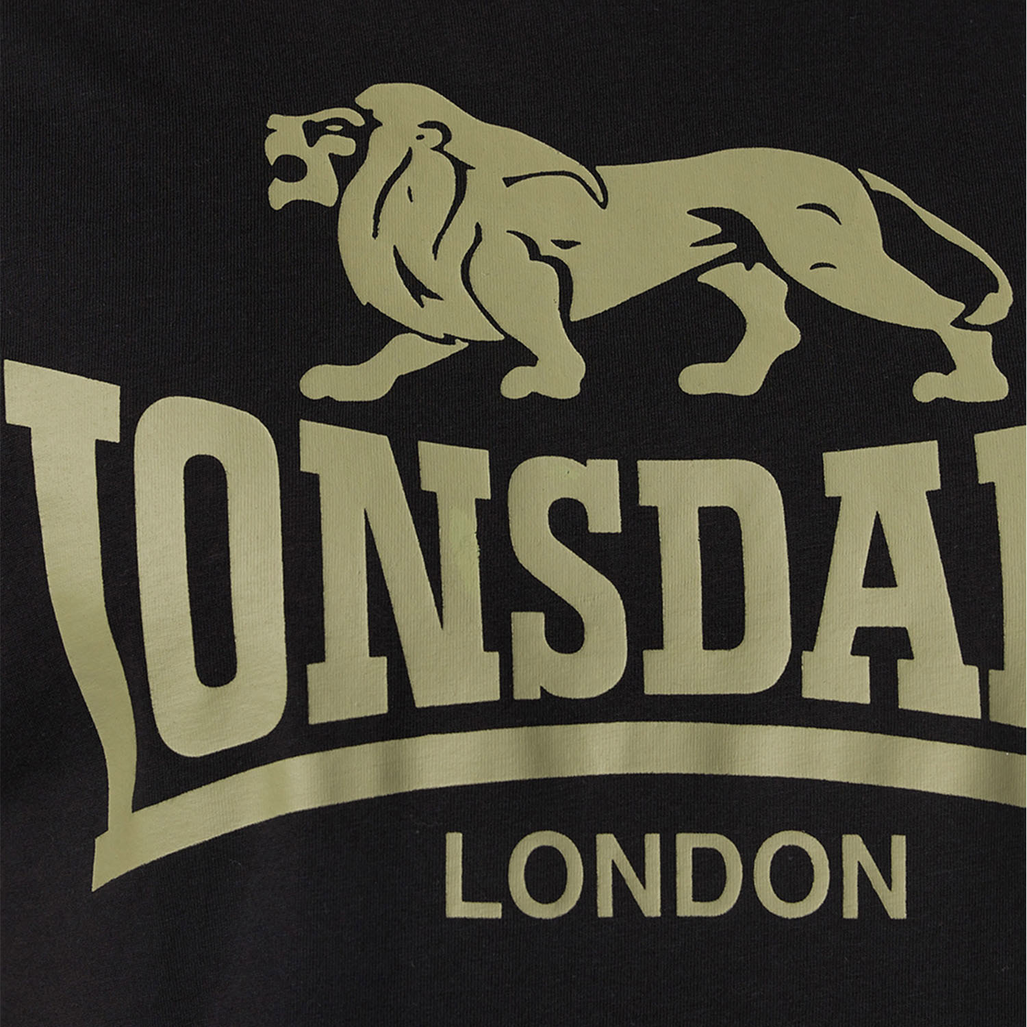 Lonsdale T-Shirt, Logo, black-olive