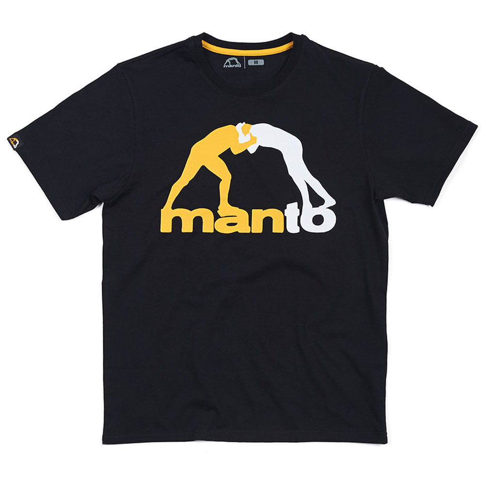 MANTO T-Shirt, Logo, schwarz