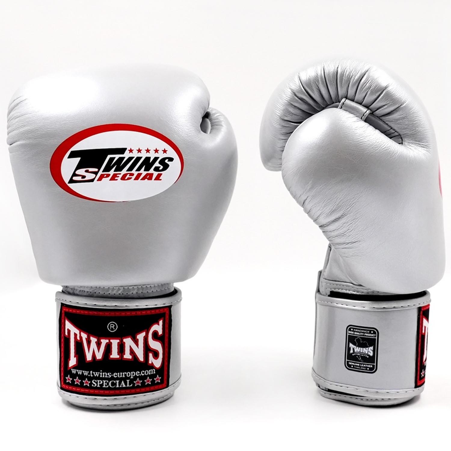 TWINS Special Boxing Gloves, BGVL-3, silver, 16 Oz