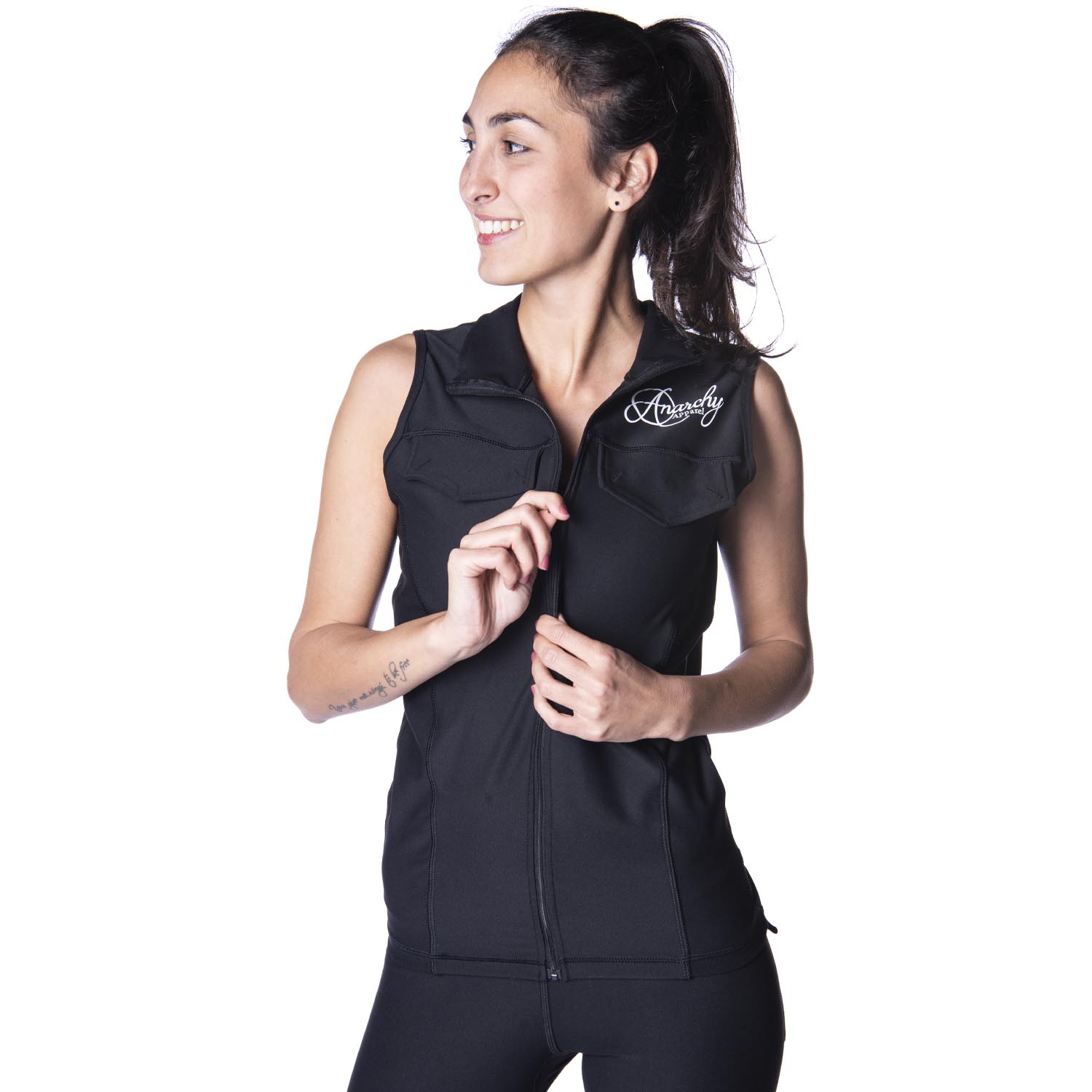 Anarchy Apparel Weste, Confidence Army, schwarz, L