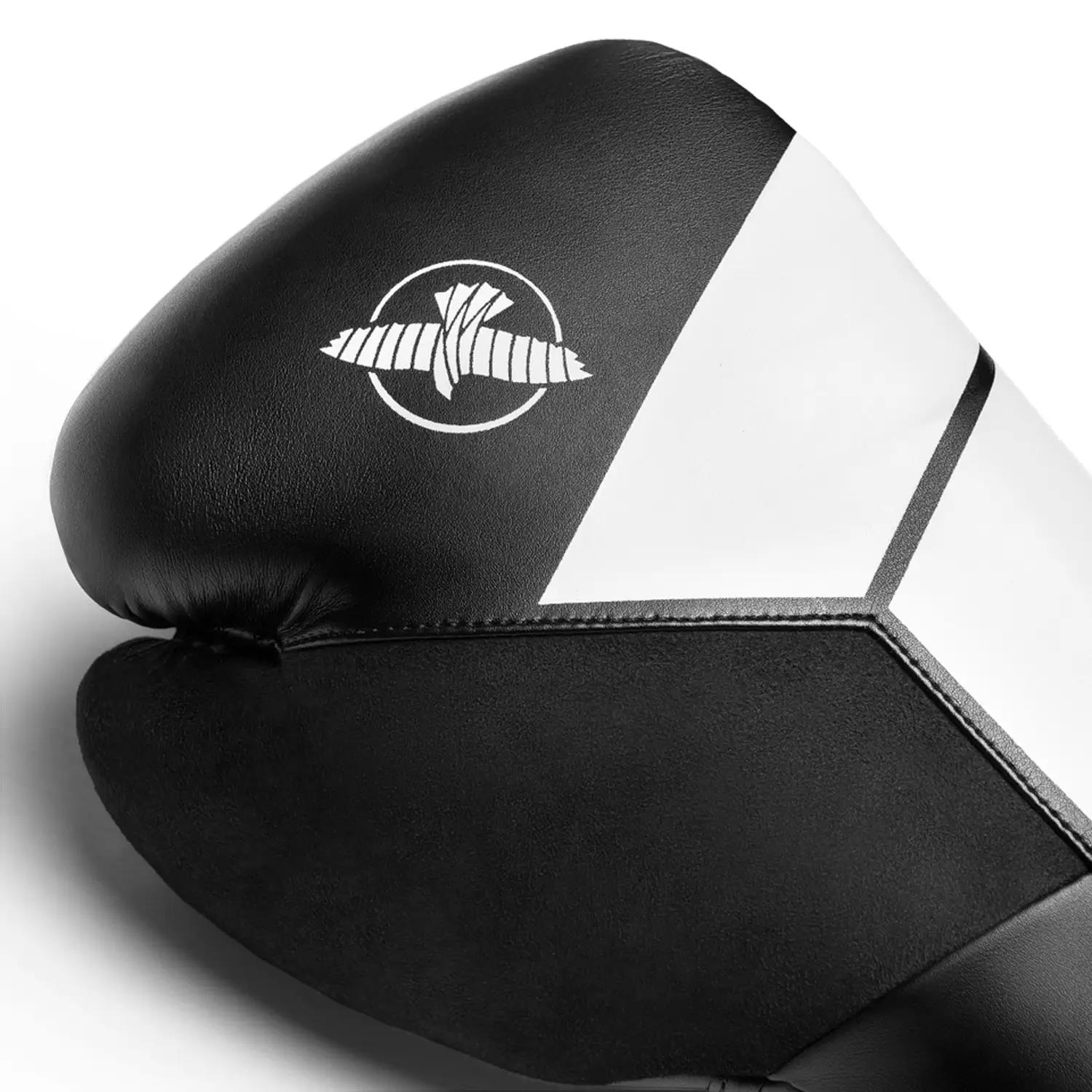 Hayabusa Boxing Gloves, S4, Lace Up, black-white, 10 Oz