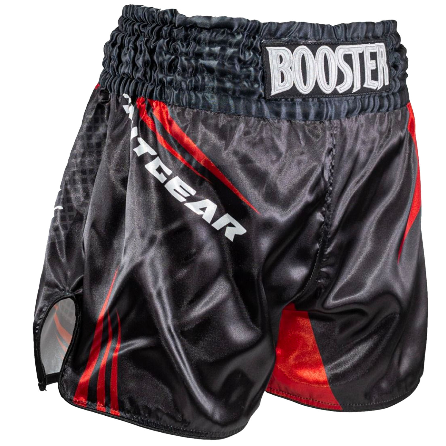 Booster Muay Thai Shorts, AD Xplosion 2, schwarz-rot, XXL