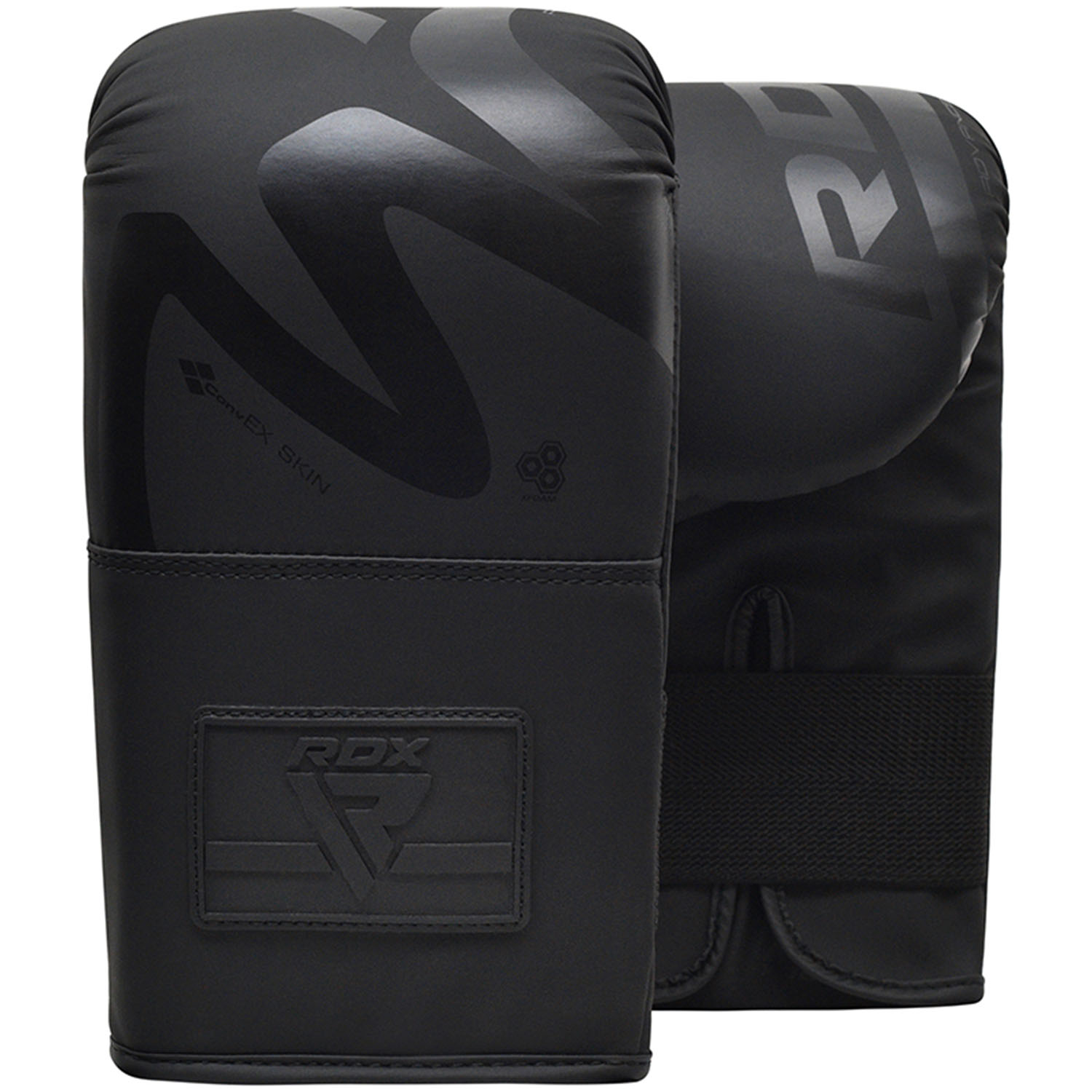 RDX Boxing Bag Gloves, Noir Series F15, black-matt