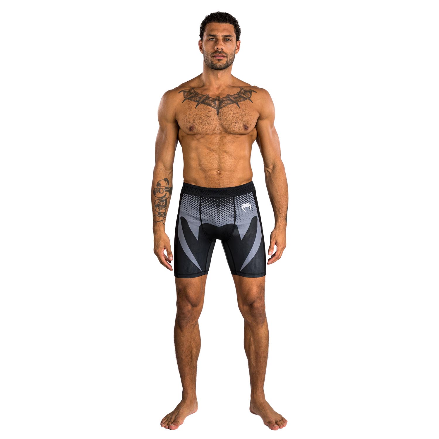 VENUM Compression Shorts, No Gi, black-silver, XL