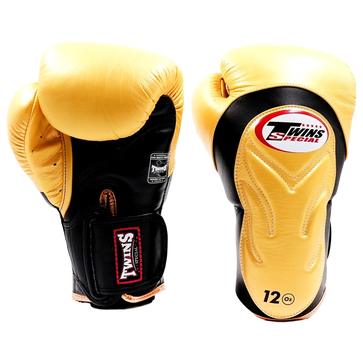 TWINS Special Boxing Gloves, Premium, BGVL-6, black-white