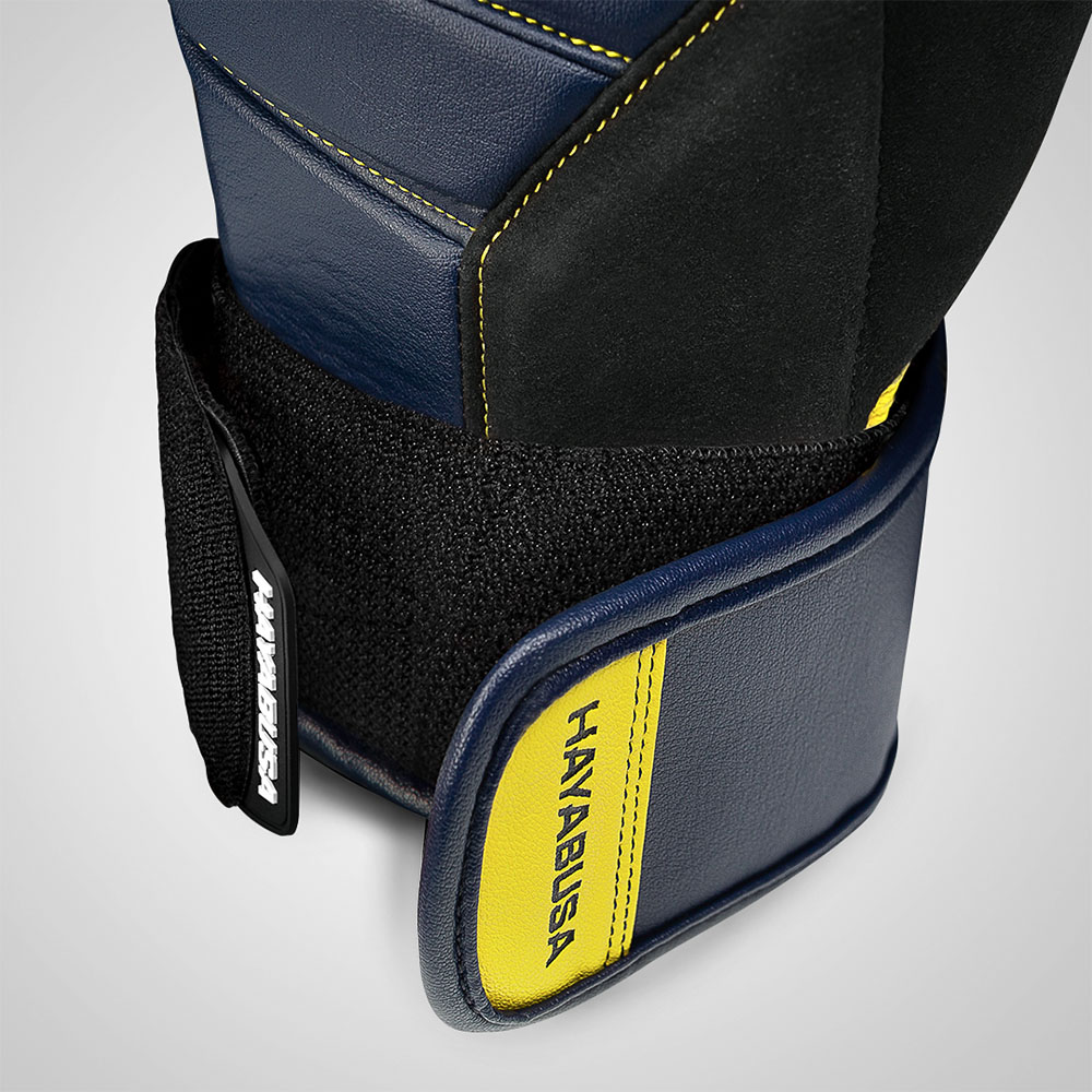 Hayabusa Boxing Gloves, T3, navy-yellow