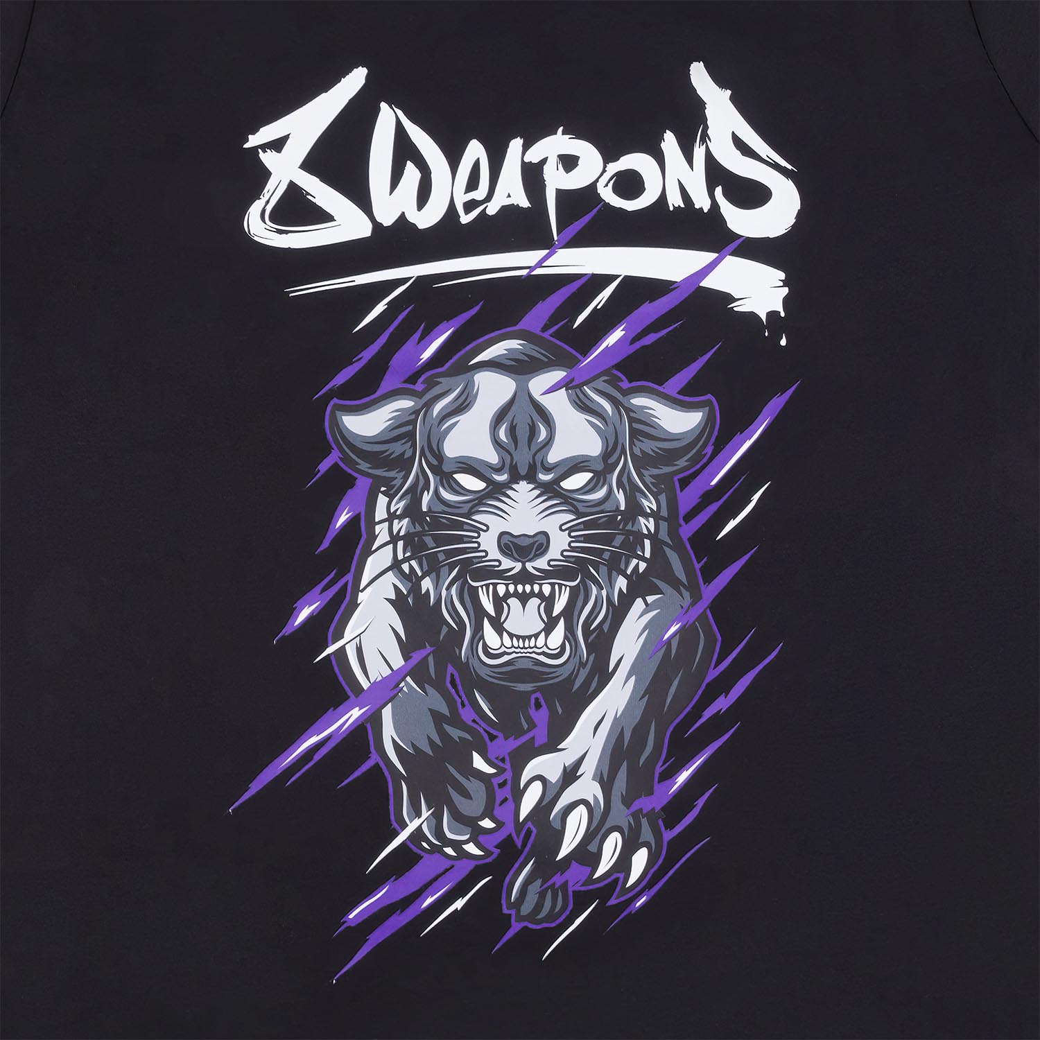 8 WEAPONS T-Shirt, Kids, Beastial Panther, black-purple, 158
