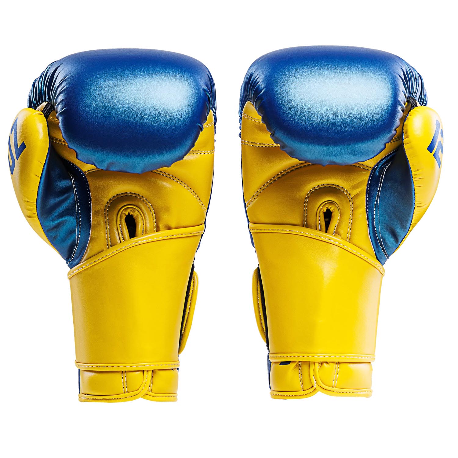ASKARI Boxing Gloves, Sunstorm, blue-yellow, 12 Oz