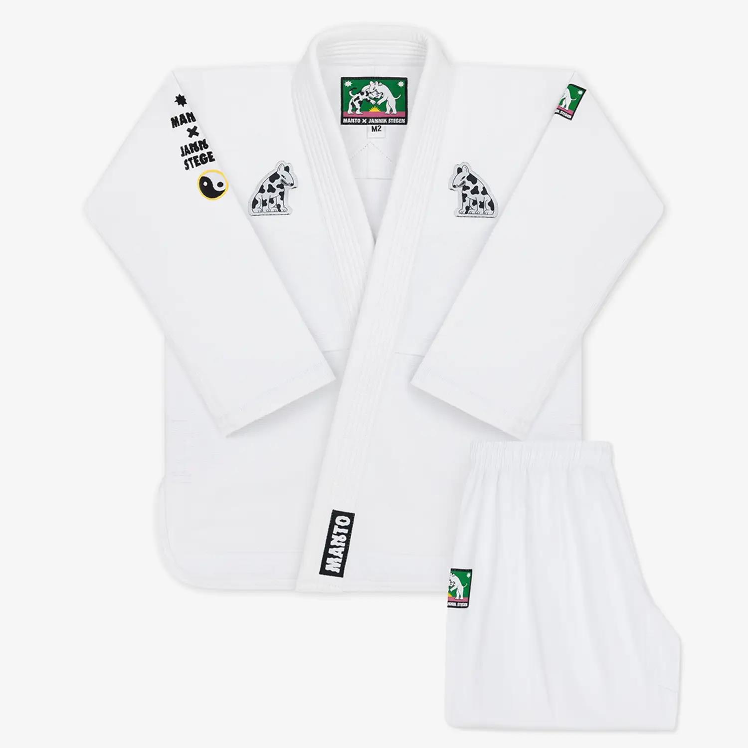 MANTO BJJ GI, Kids, Dogs, white, M4
