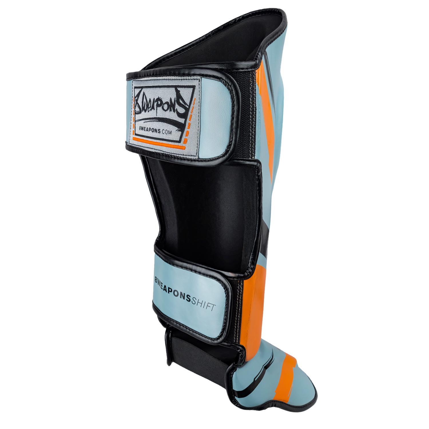 8 WEAPONS Shin Guards, Shift, ice-grey-orange, XL