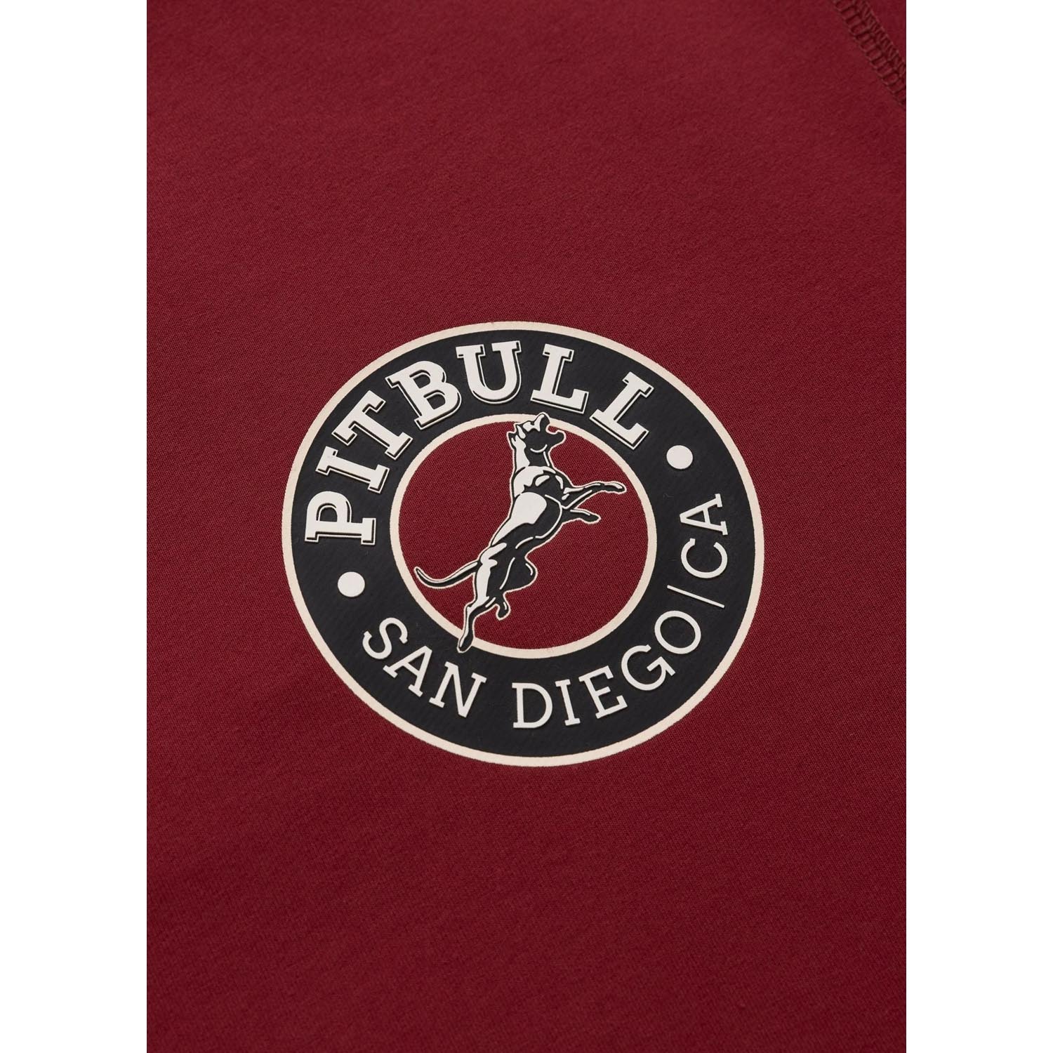 Pit Bull West Coast Pullover, San Diego Ca, wine red, XXXL