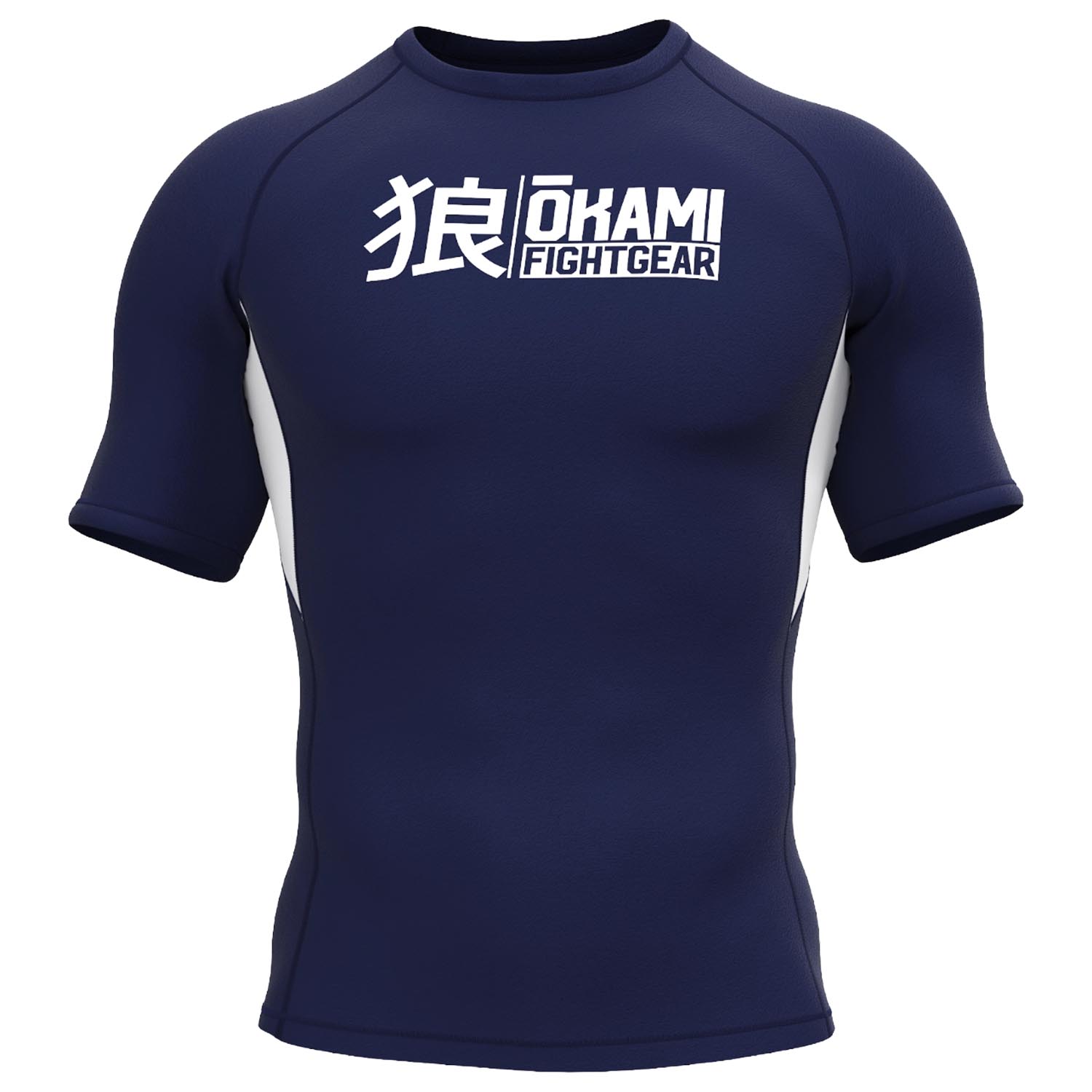 OKAMI Rashguard, S/S, Keii, navy, L