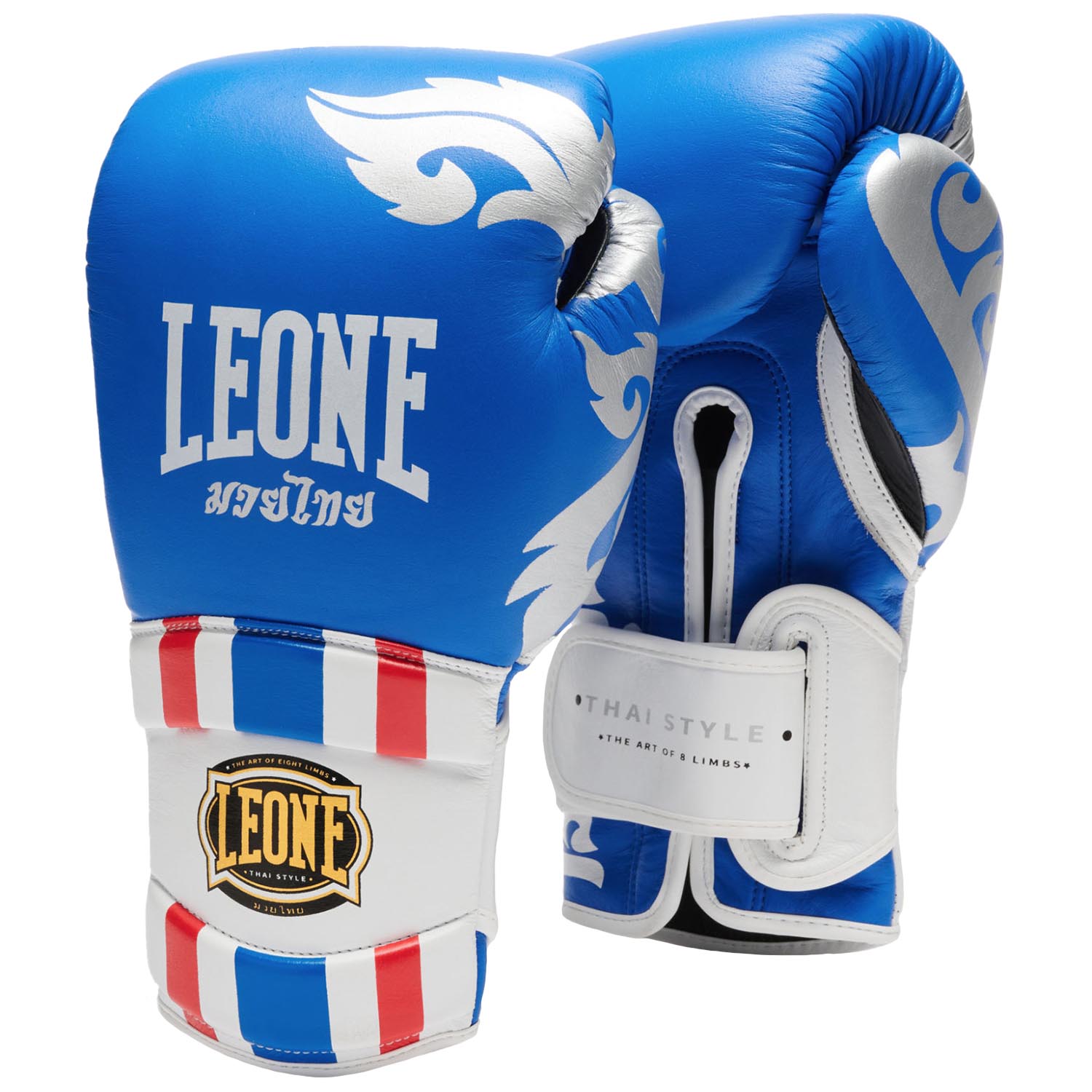 LEONE Boxing Gloves, Thai Style, GN114, blue 12 Oz