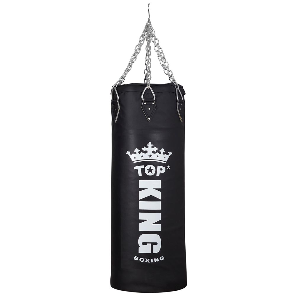 TOP KING BOXING Boxsack, Premium, ungefüllt, schwarz, 100 x 40 cm