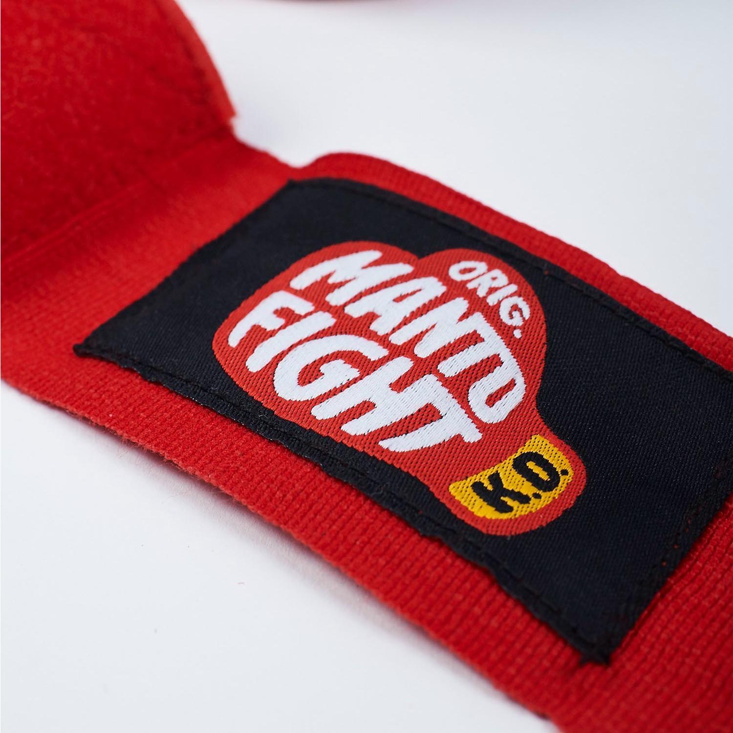 MANTO Handwraps, Glove, semi-elastic, 4m, red