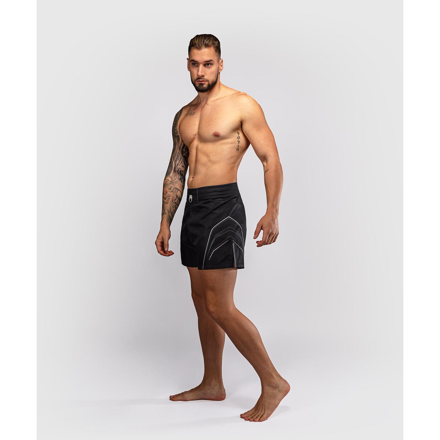 VENUM MMA Fight Shorts, Streamline, black-white, S
