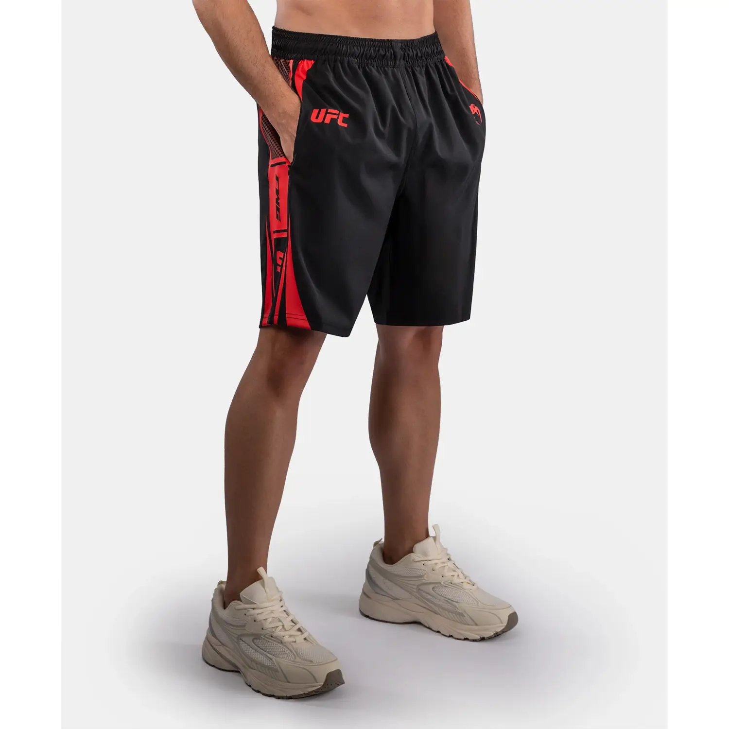 VENUM Training Shorts, UFC Unity, black-red, S