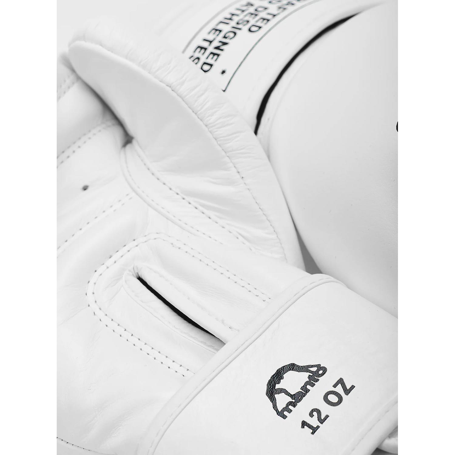 MANTO Boxing Gloves, Impact+, white, 12 Oz