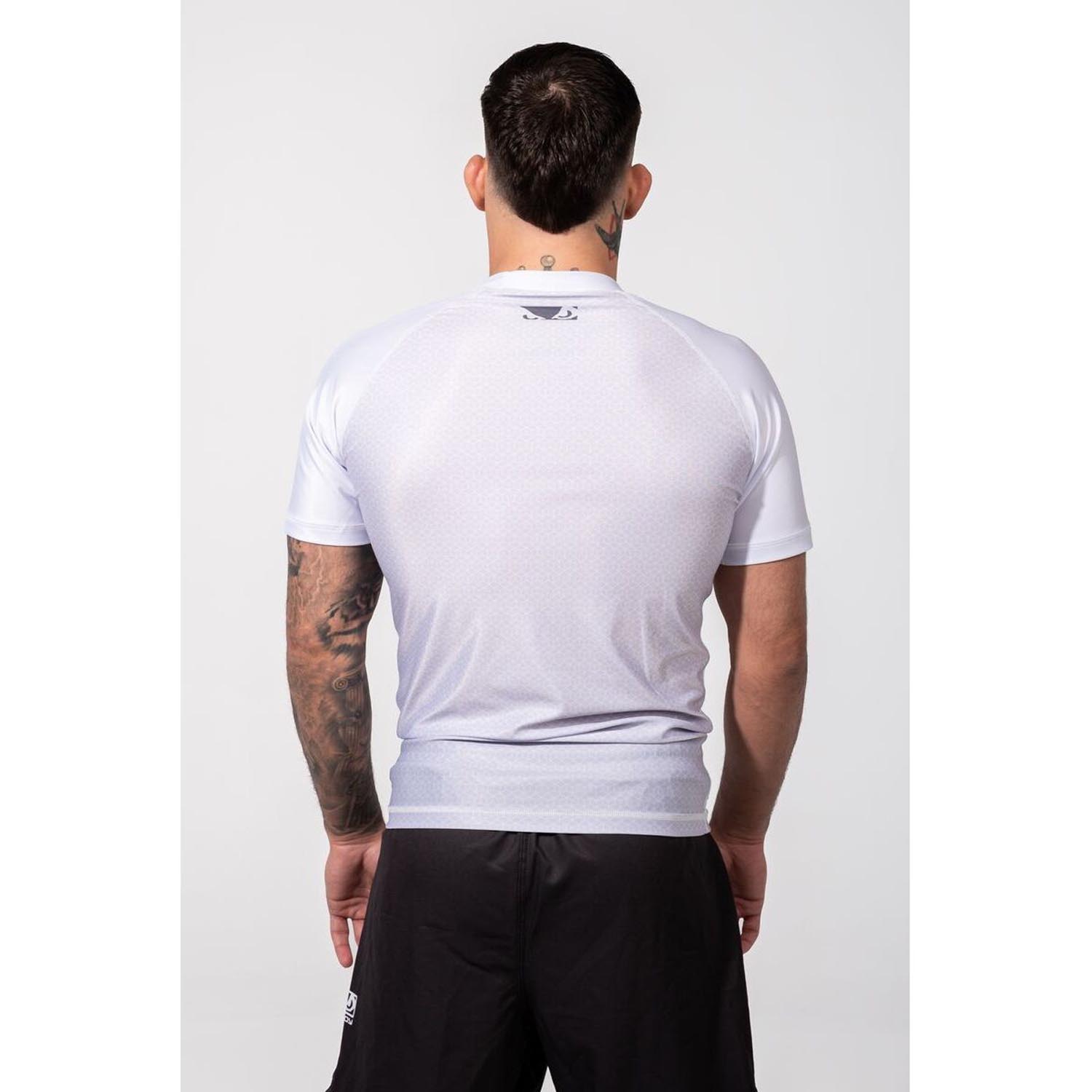 Bad Boy Rashguard, S/S, IBJJF Ranked, white, XXL