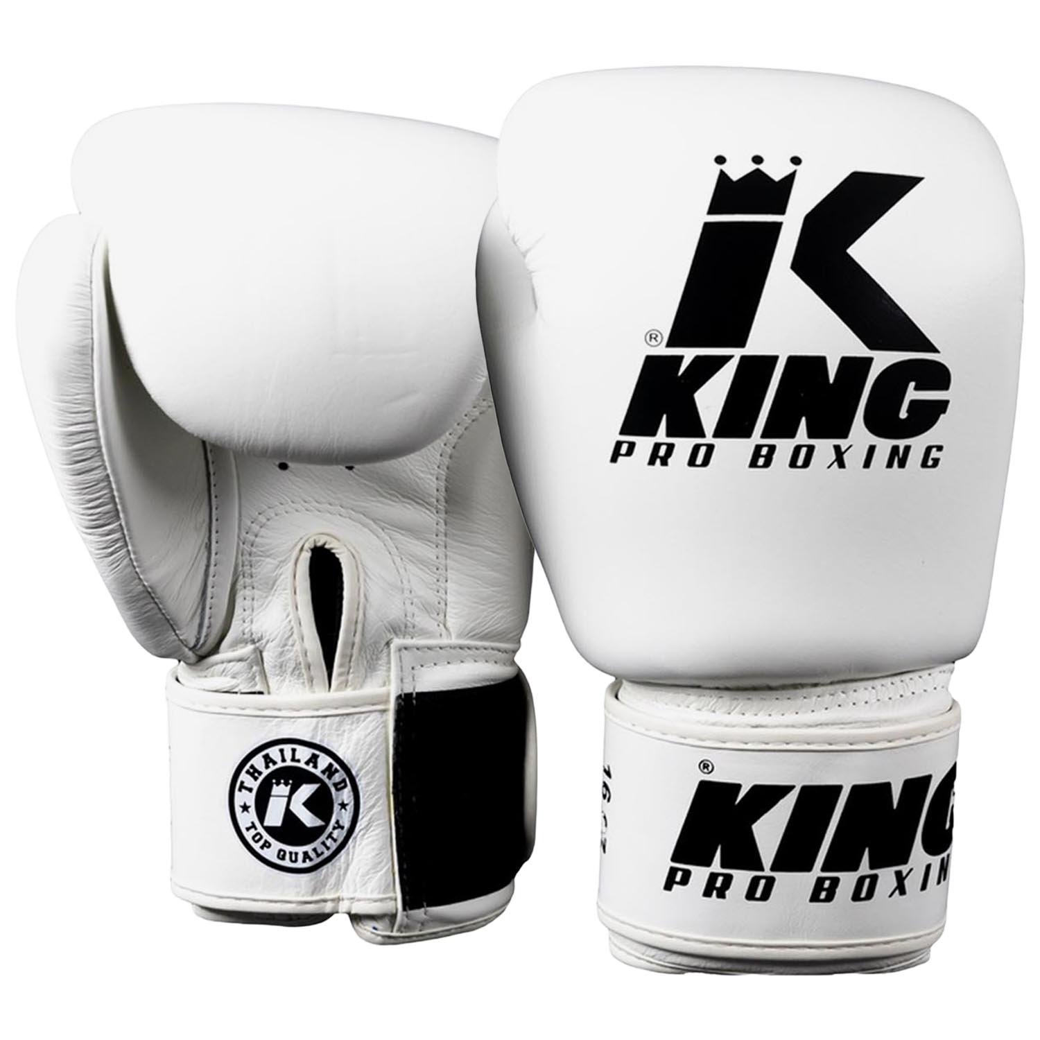 KING PRO BOXING Boxing Gloves, BGVL-3, white-black, 10 Oz