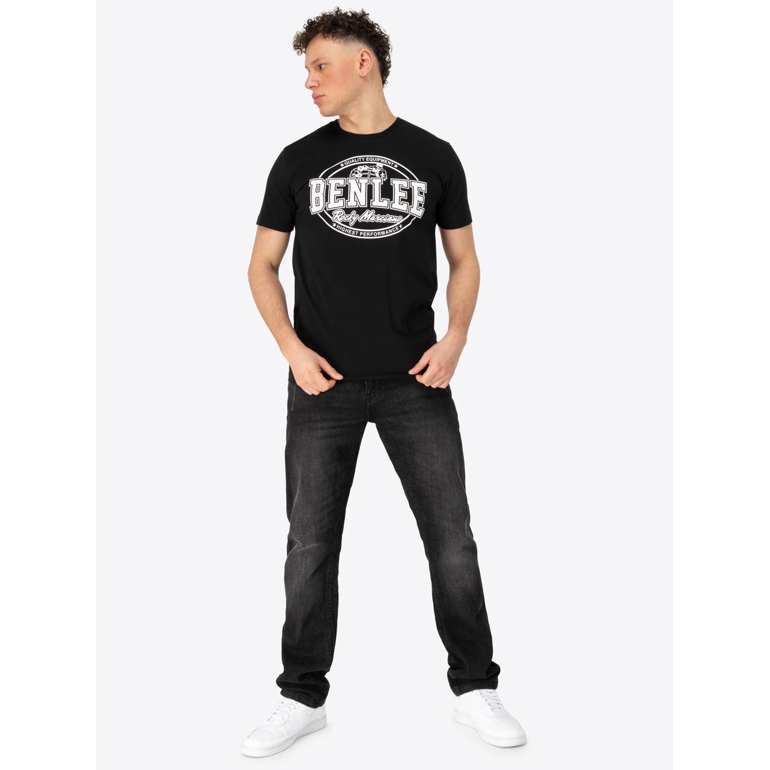 BENLEE T-Shirt, Darien, black-white