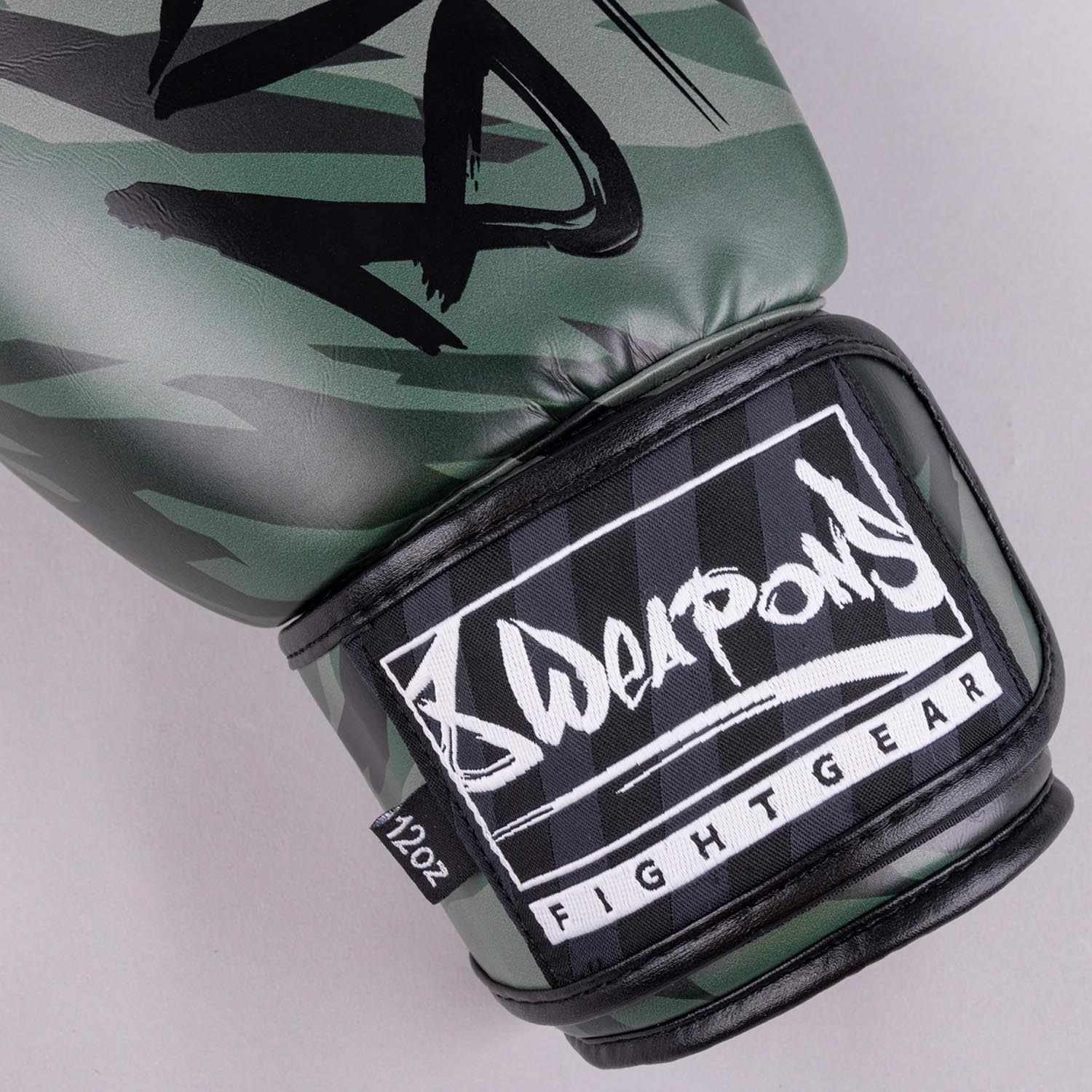8 WEAPONS Boxing Gloves, Unlimited 2.0, woodland camo, 16 Oz
