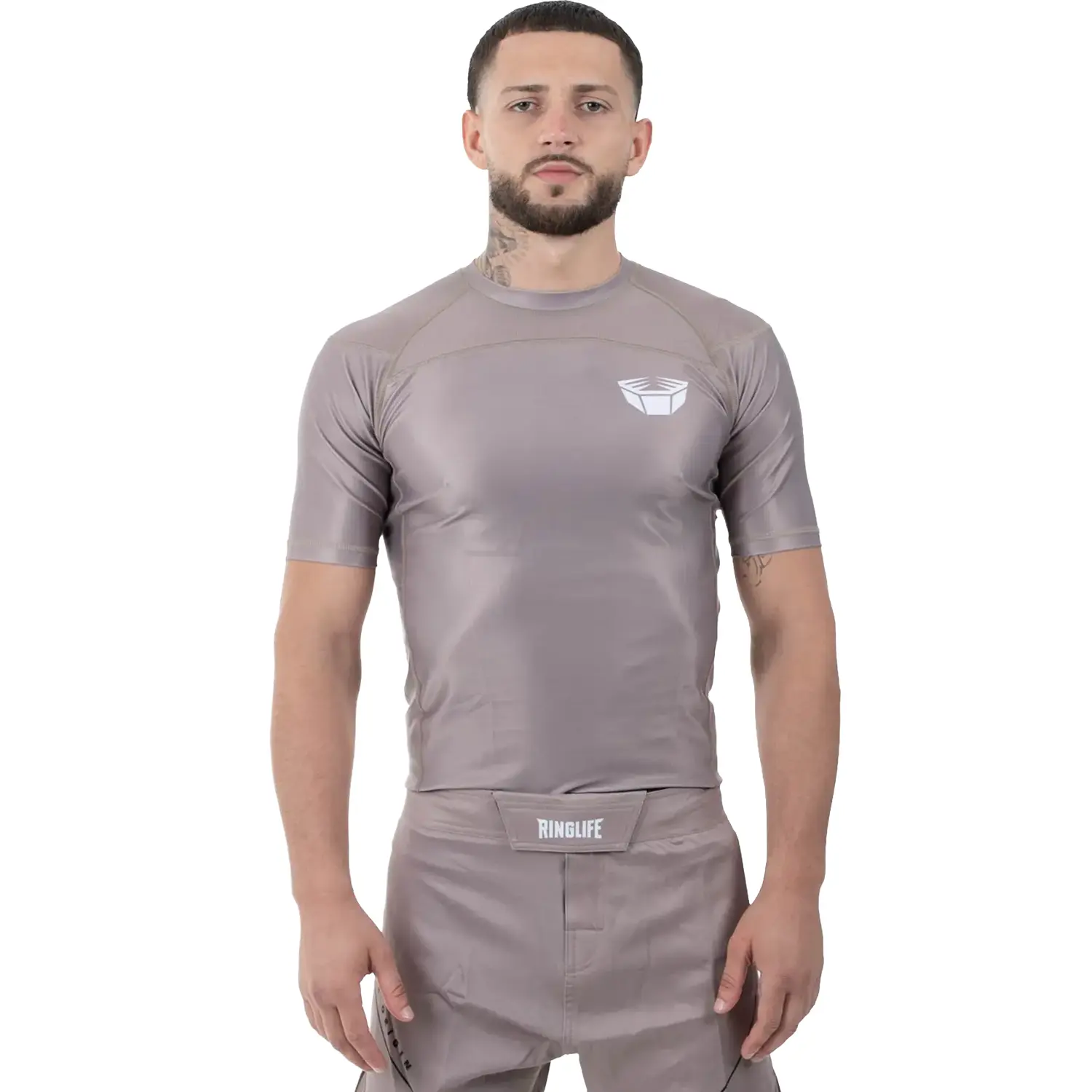 RINGLIFE Rashguard S/S, Origin, grey, L