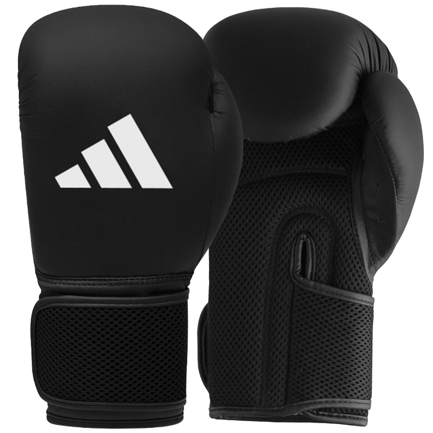 adidas Boxing Gloves, Hybrid, 25, black, 14 Oz