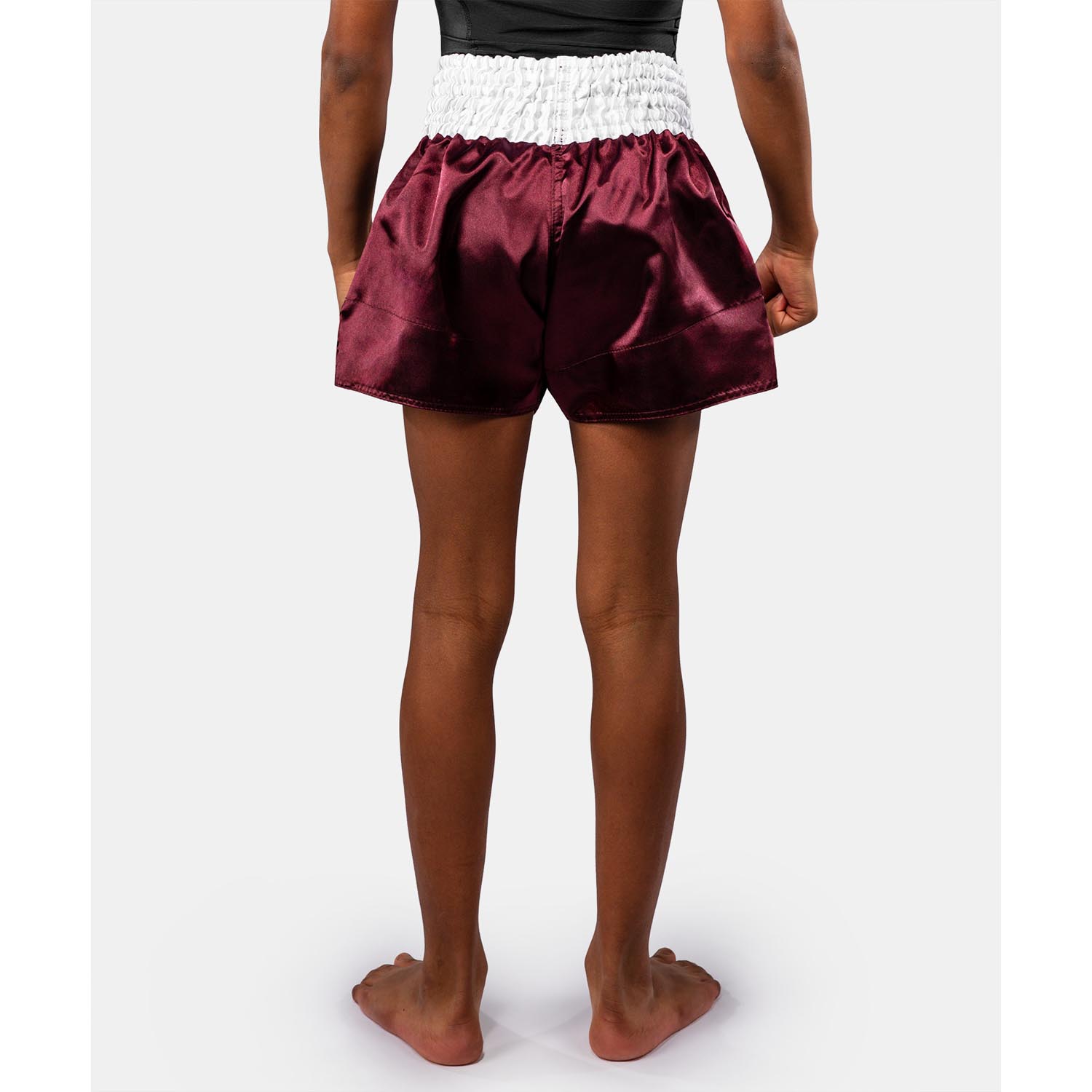 VENUM Muay Thai Shorts, Classic, wine red-white, S