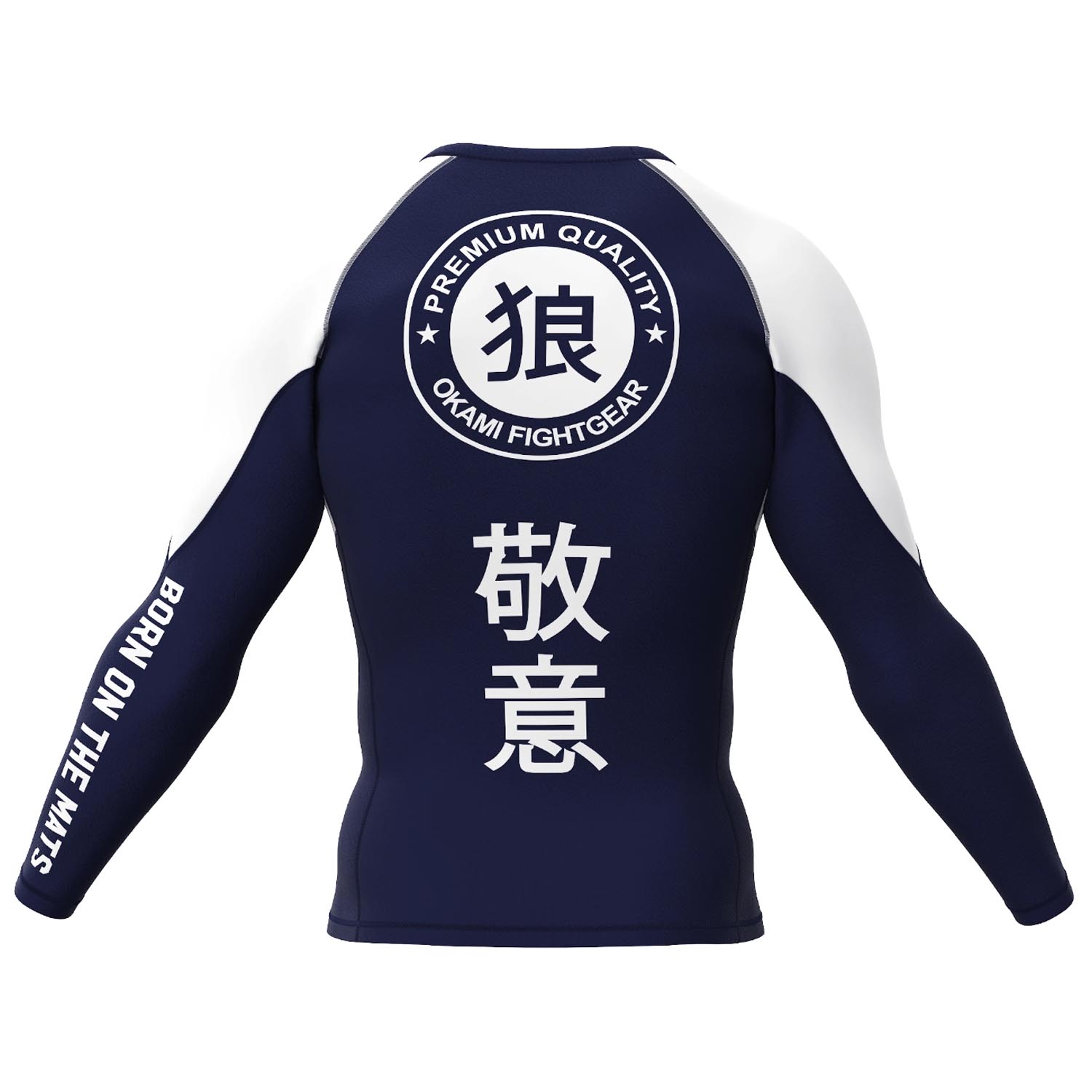 OKAMI Rashguard, L/S, Keii, navy, S