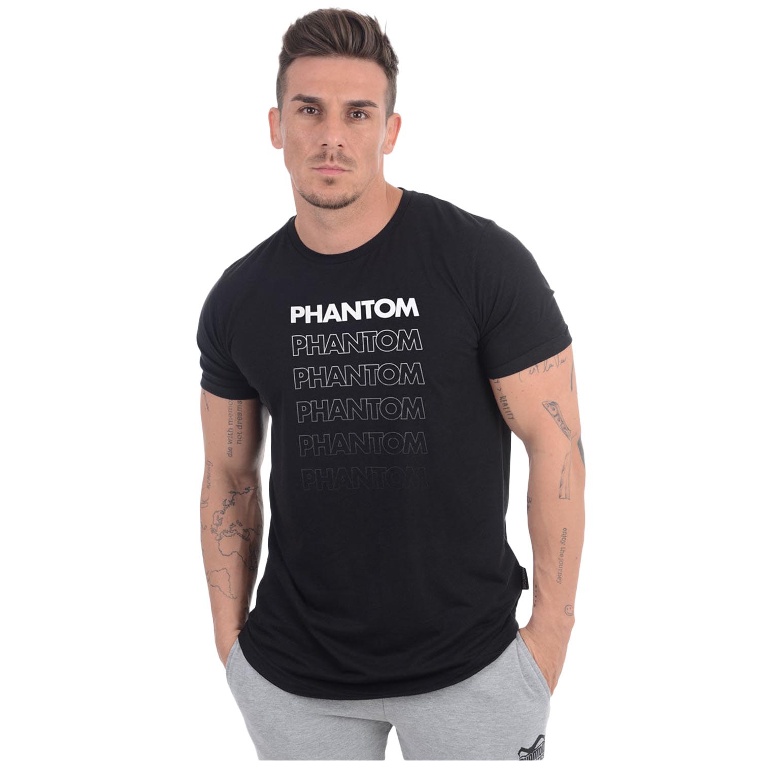 Phantom Athletics T-Shirt, Defend, black