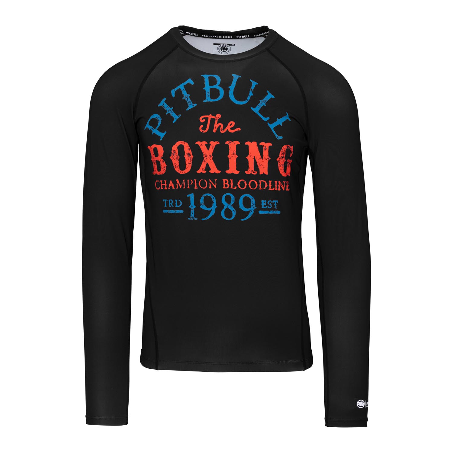 Pit Bull West Coast Rashguard, L/S, Champion Bloodline, black, S