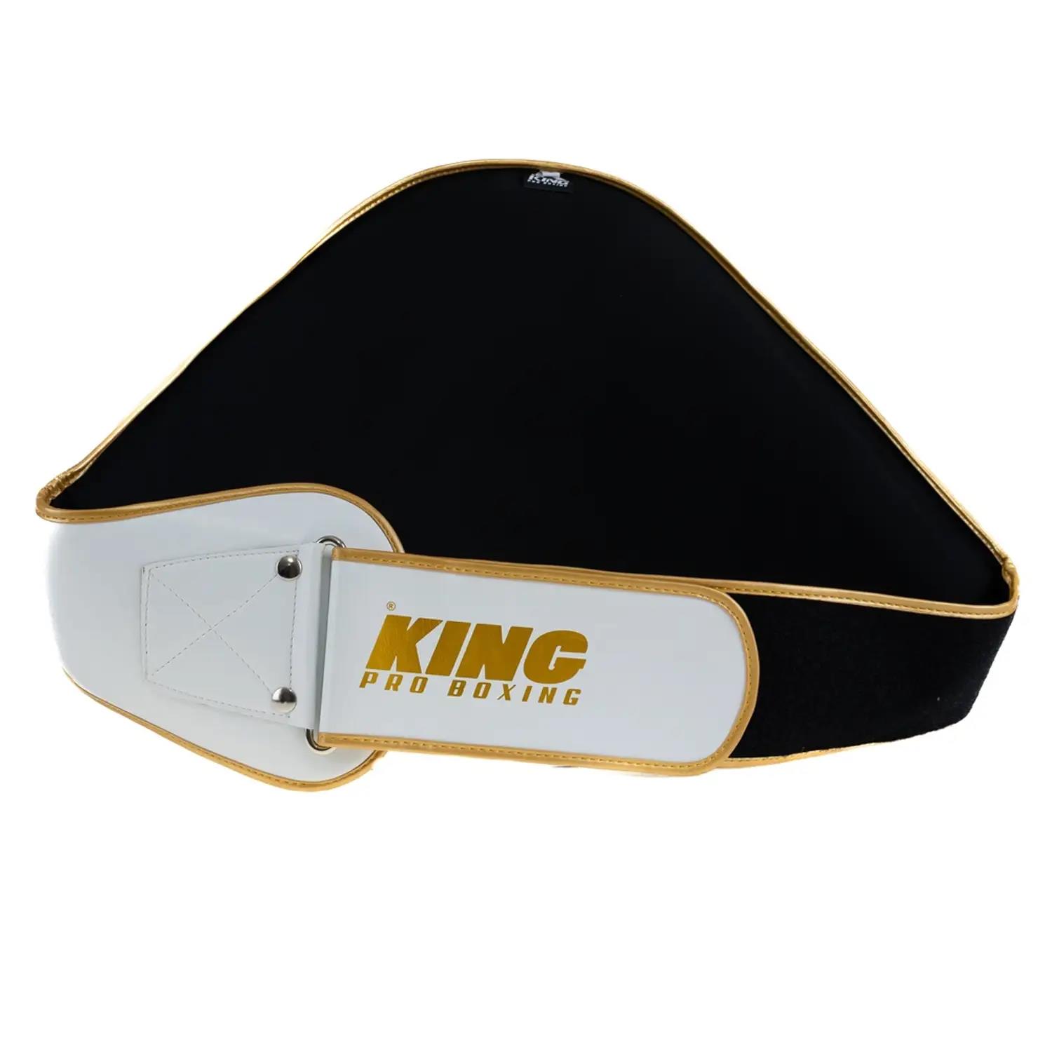 KING PRO BOXING Belly Protector, KPB BP, white-gold