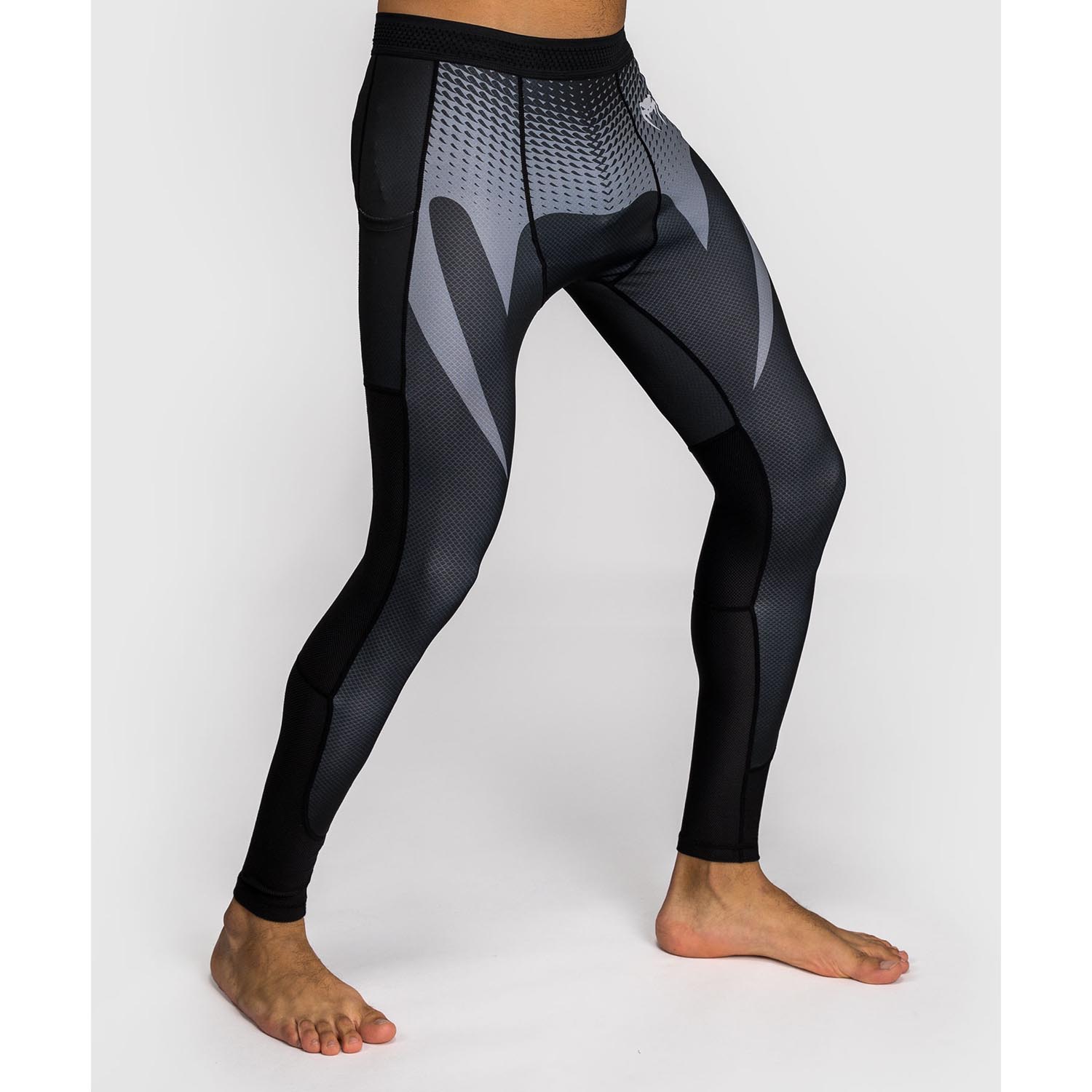 VENUM Compression Pants, No Gi, black-silver, S